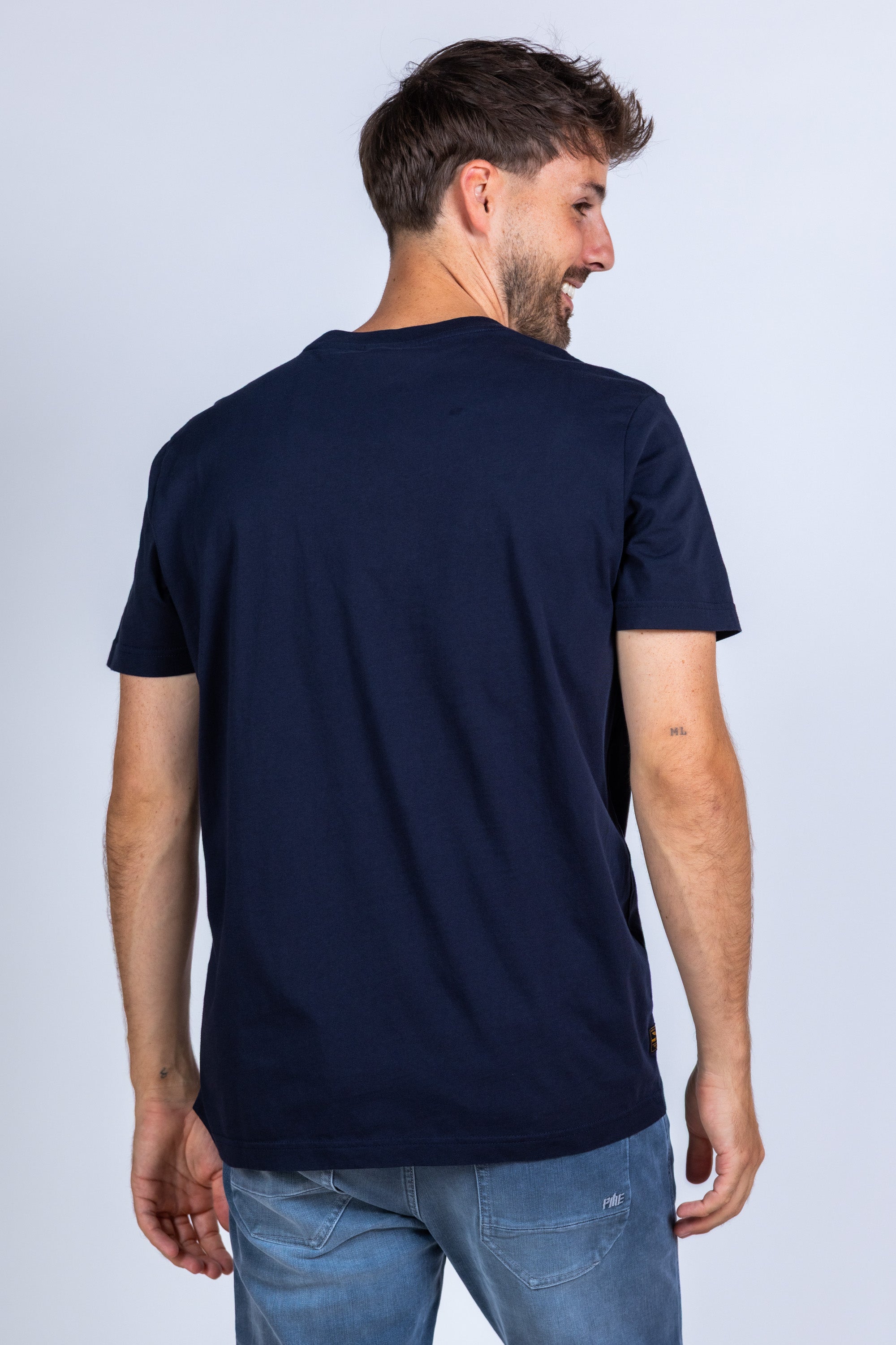 T-shirt met print - Marine