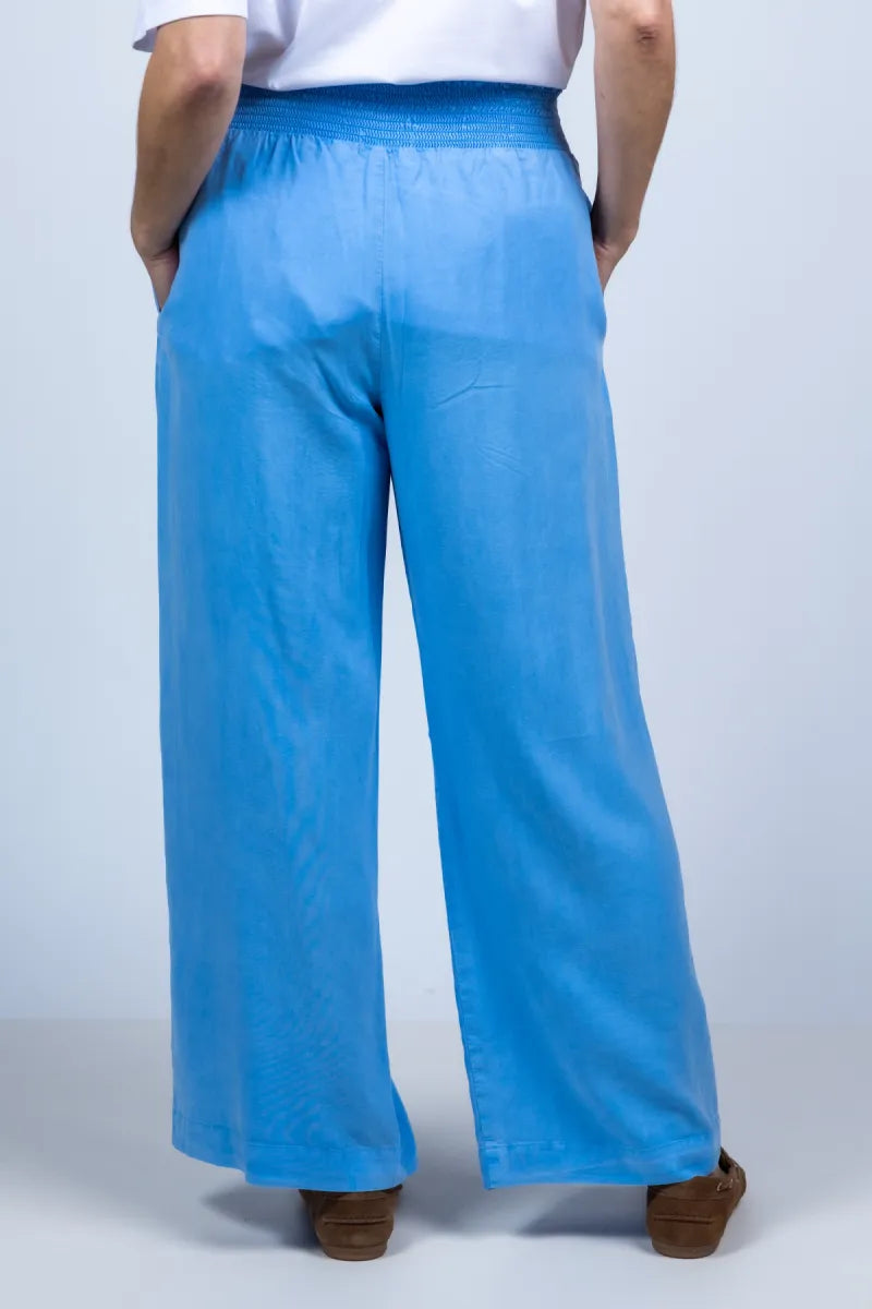 DAHL, BELLA DAHL, BELLA B3051-654-303 Wijde broek met elastiek - French blue