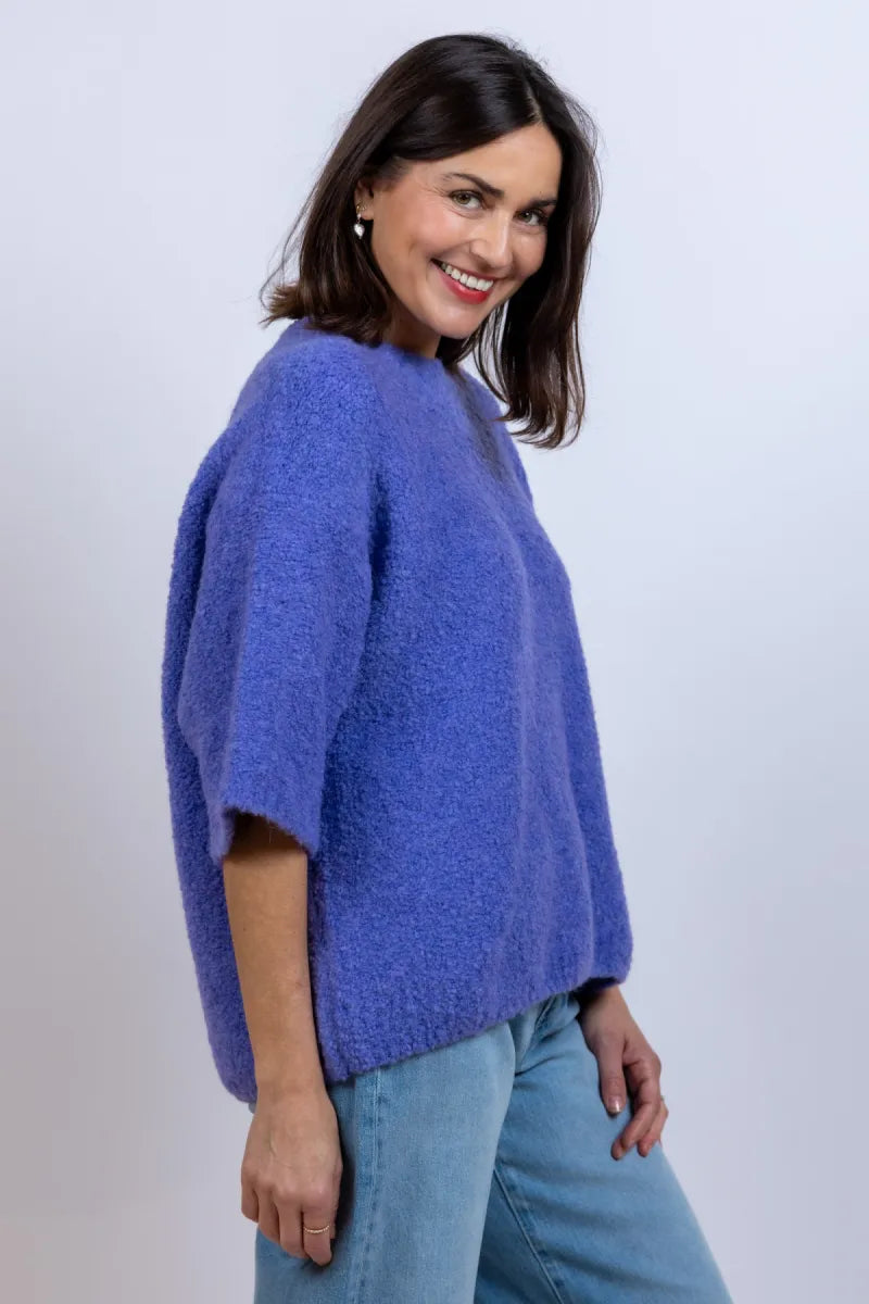 AMERICAN VINTAGE AMERICAN VINTAGE ZOL 18B AMERICAN VINTAGE ZOL 18B Trui met korte mouwen - Lila/lavendel