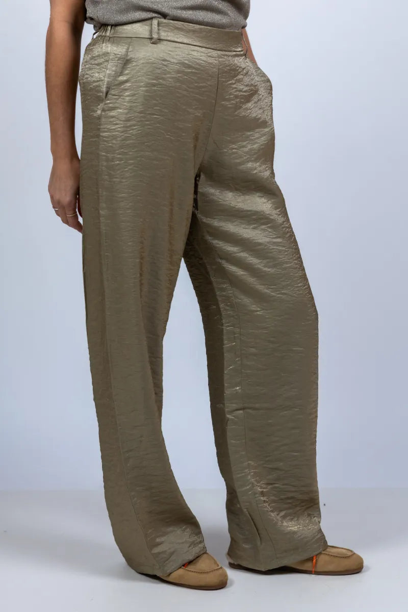 NUKUS NUKUS NKS09076 Wijde broek - Khaki