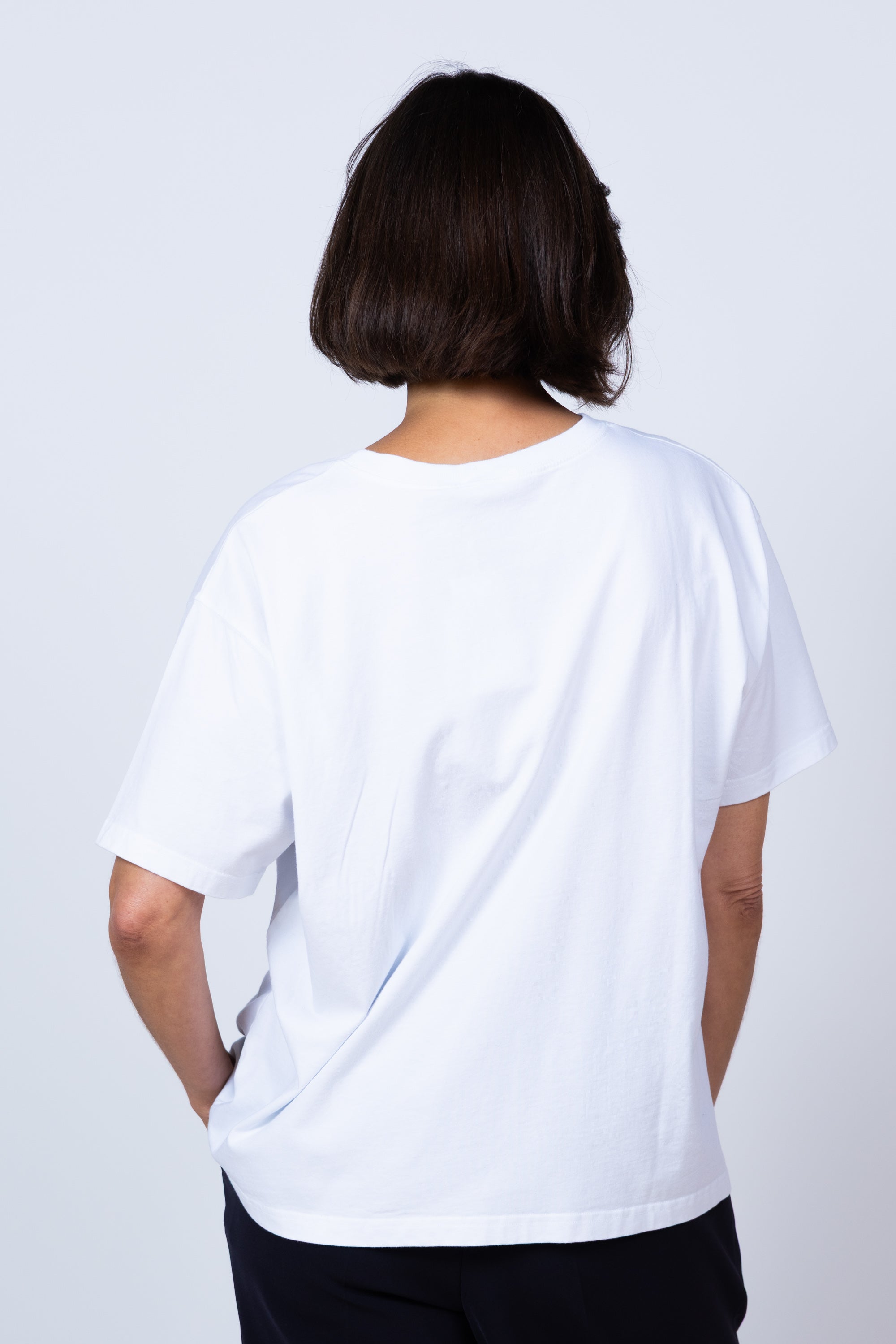 T-shirt met ronde hals - Wit