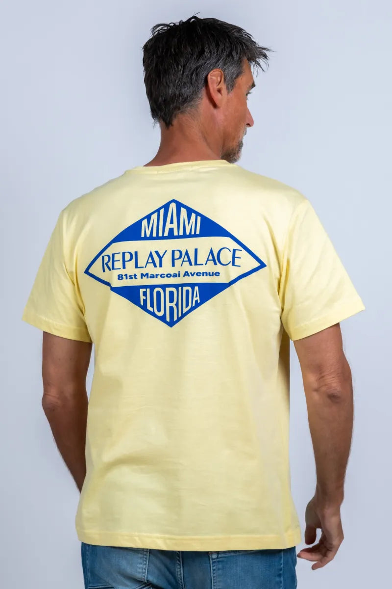 REPLAY H REPLAY H M33440002660 T-shirt met print - Geel
