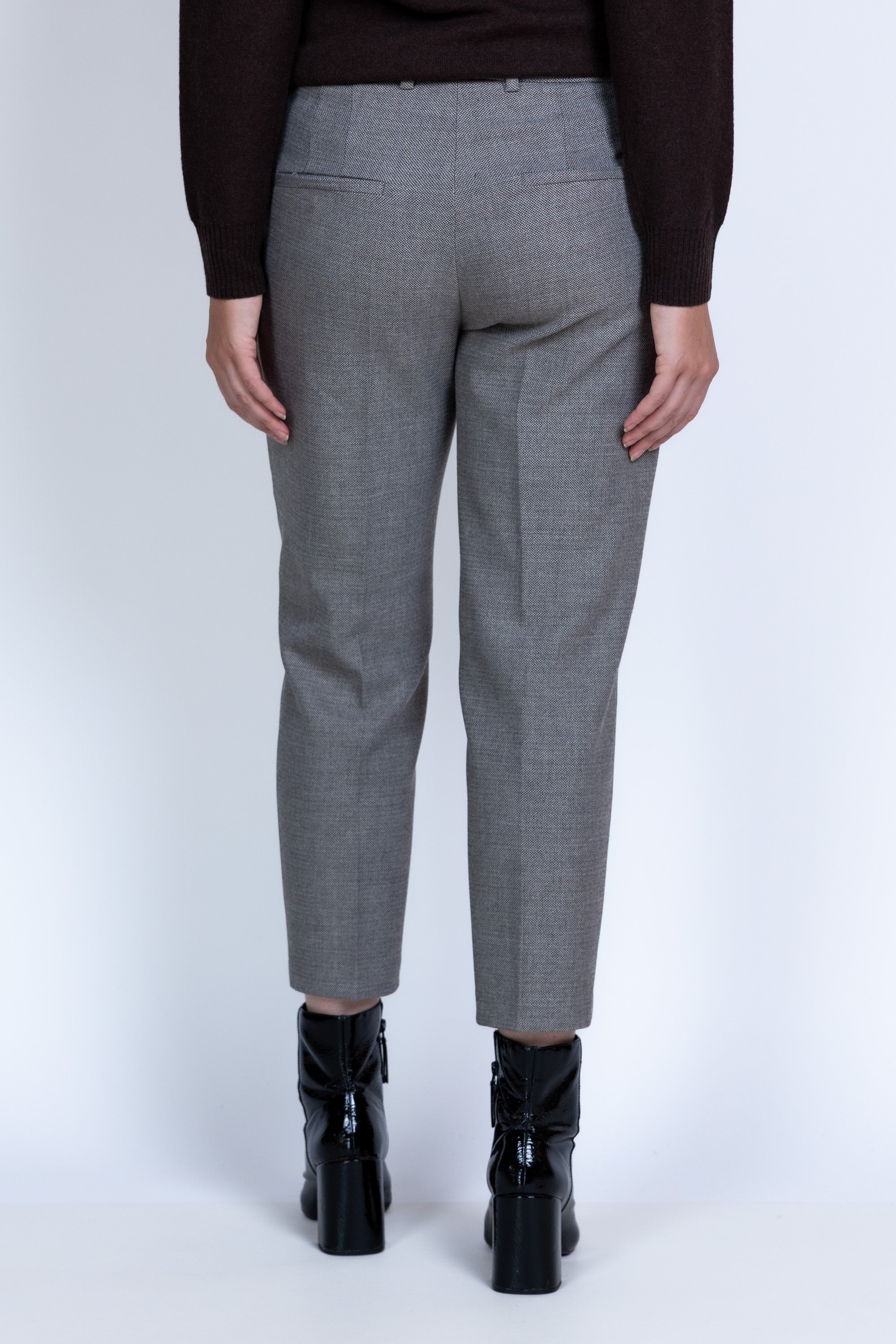 Broek met knoopzakken - Grijs/groen