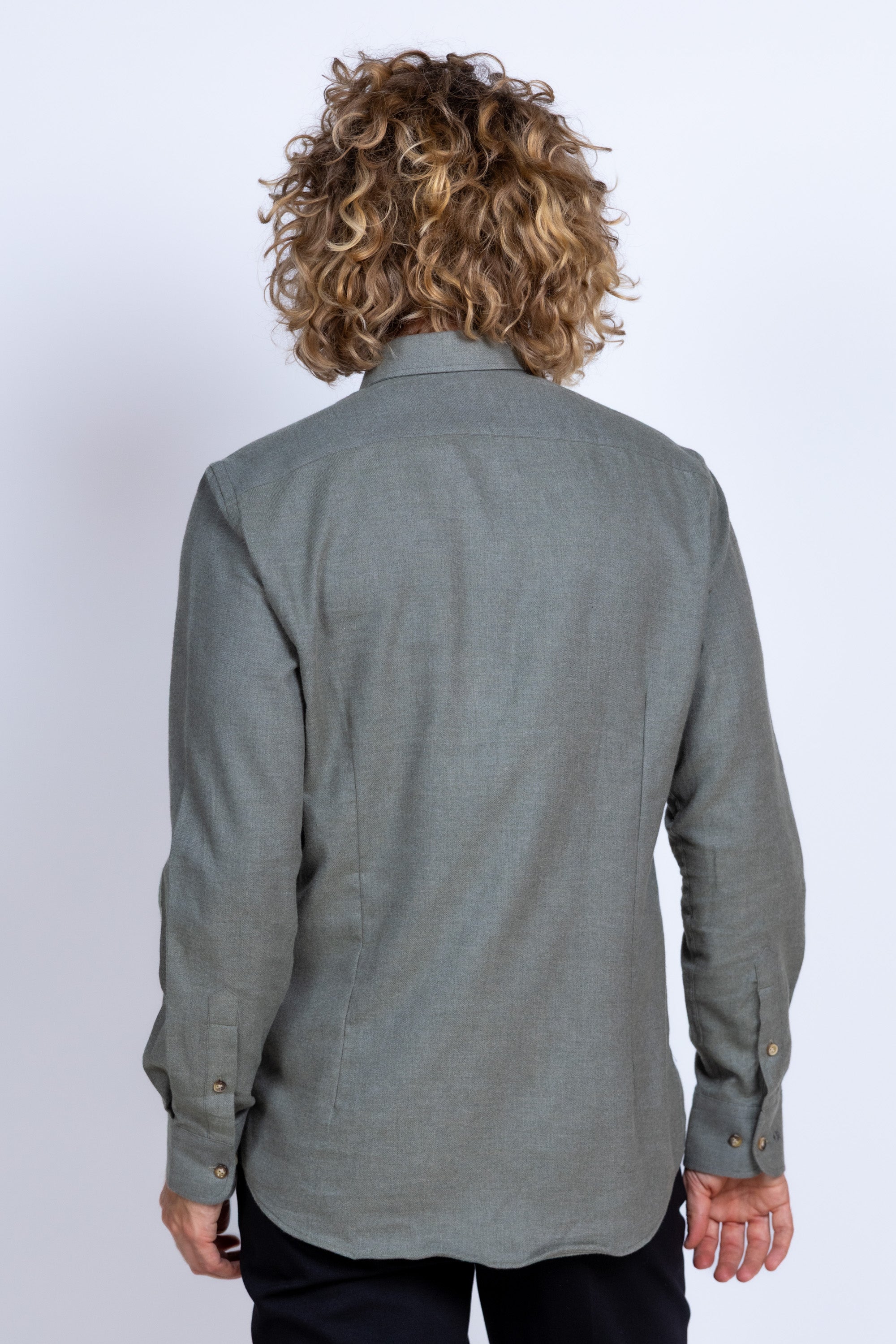 Overhemd met knopen - Khaki