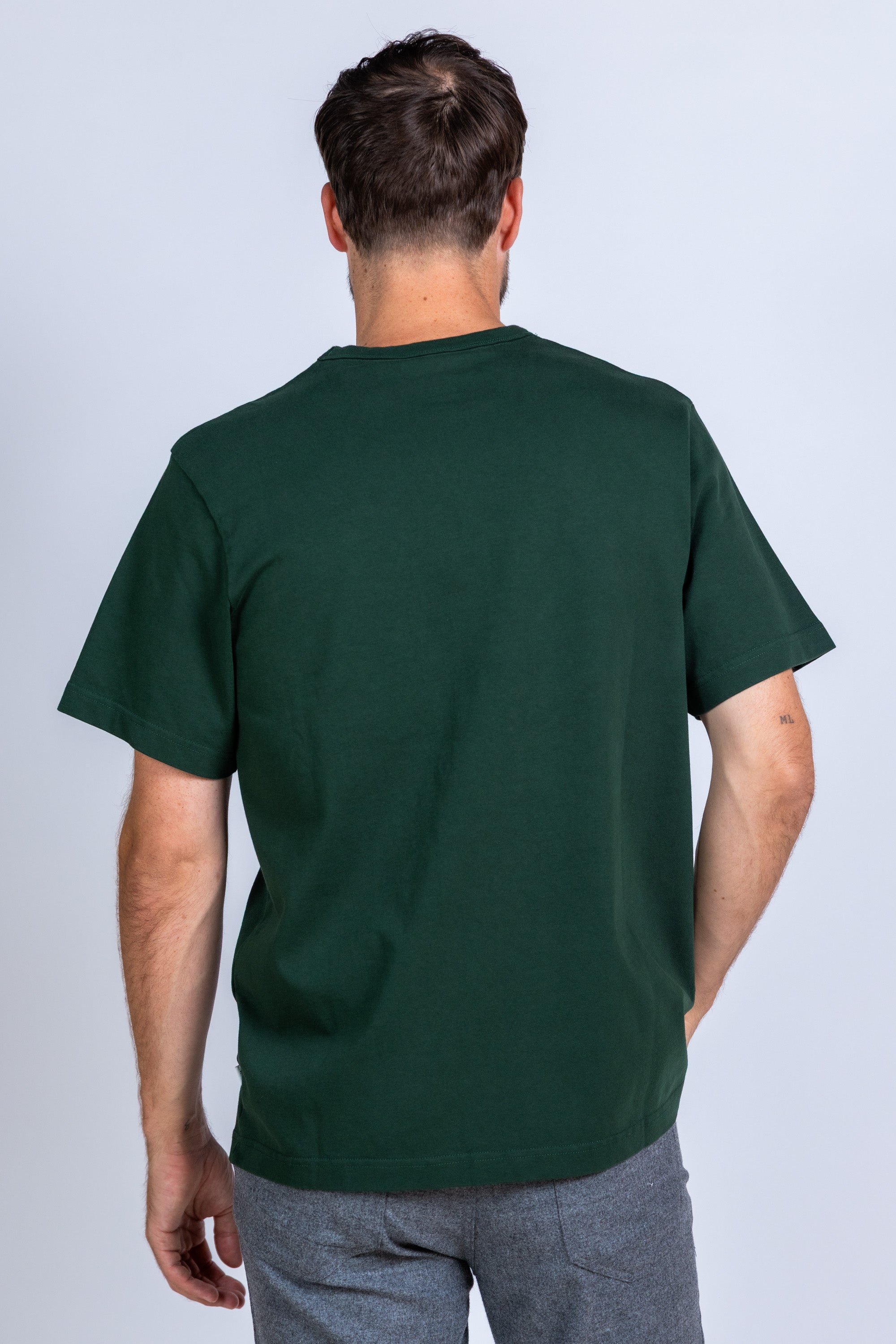 T-shirt met print - Flessegroen