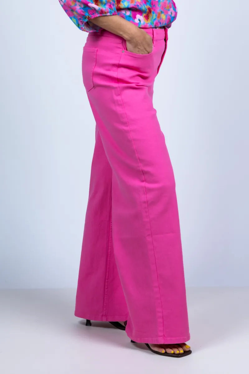 GEISHA GEISHA 61152-44 GEISHA 61152-44 Wijde broek - Pink/cyclaam