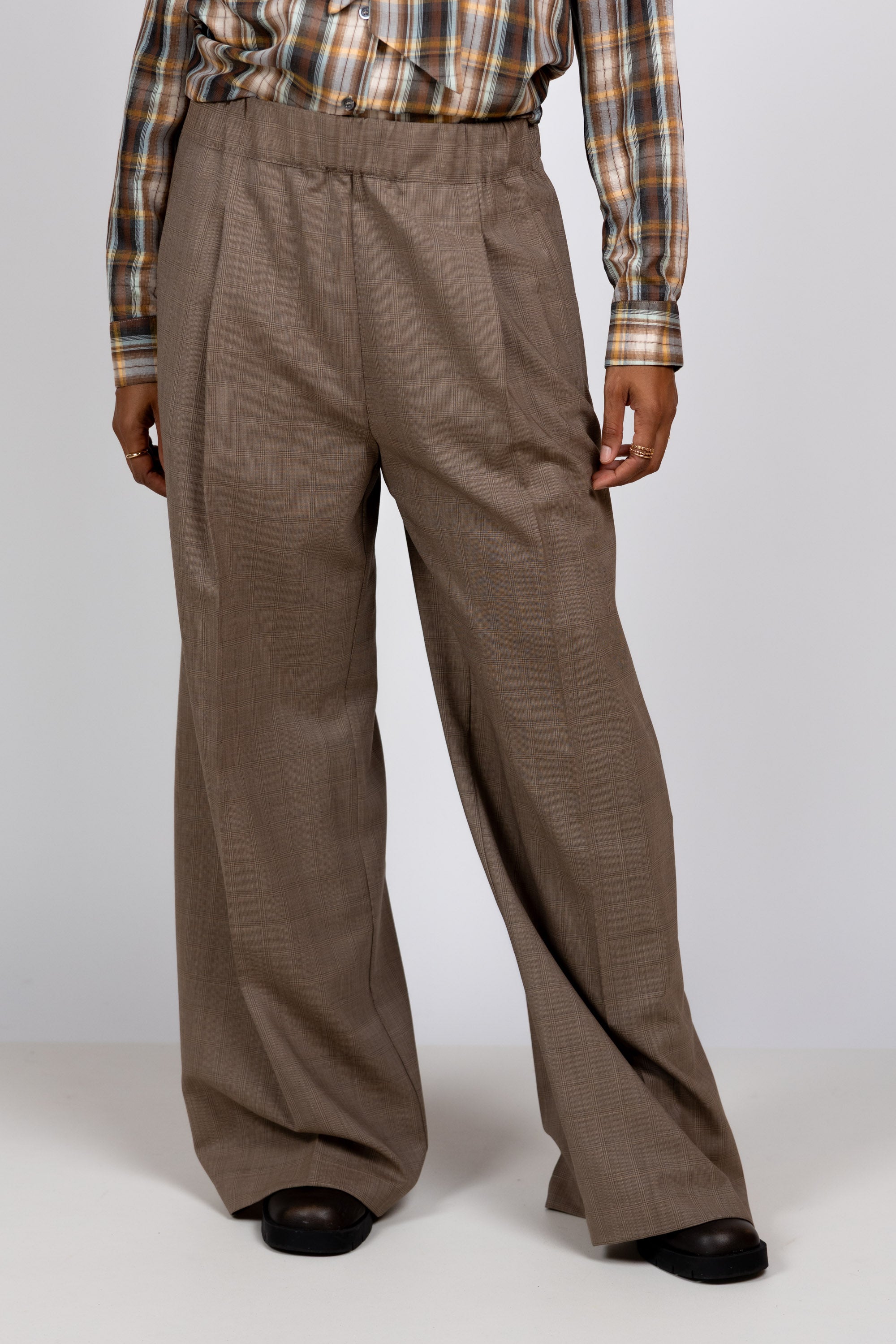 Wijde pantalon - Taupe