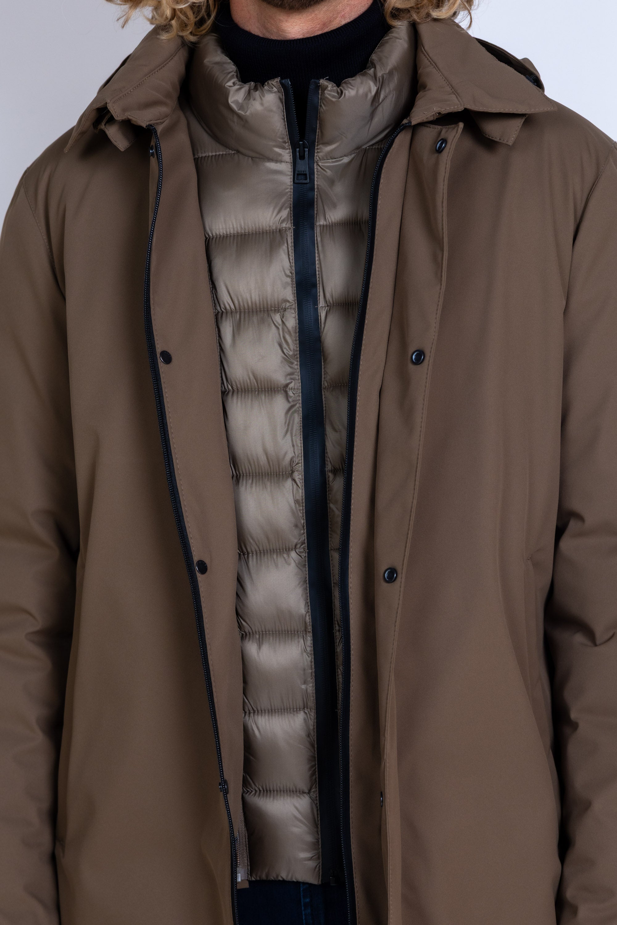 Parka met capuchon - Taupe