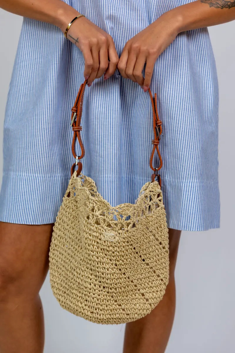 BECKSONDERGAARD BECKSONDERGAARD cotelle nela bag Gevlochten tasje - Beige