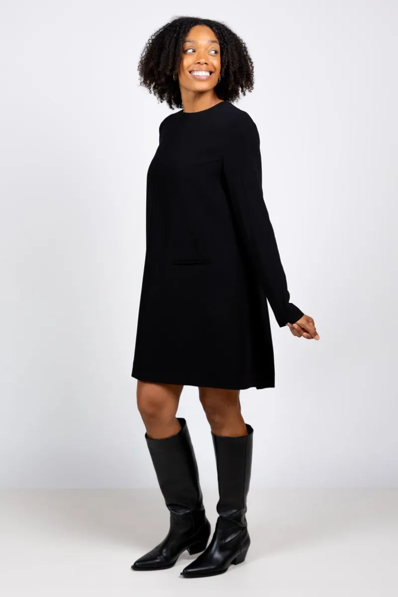 SEMICOUTURE SEMICOUTURE Y6WL12 Jurk met lange mouwen - Zwart