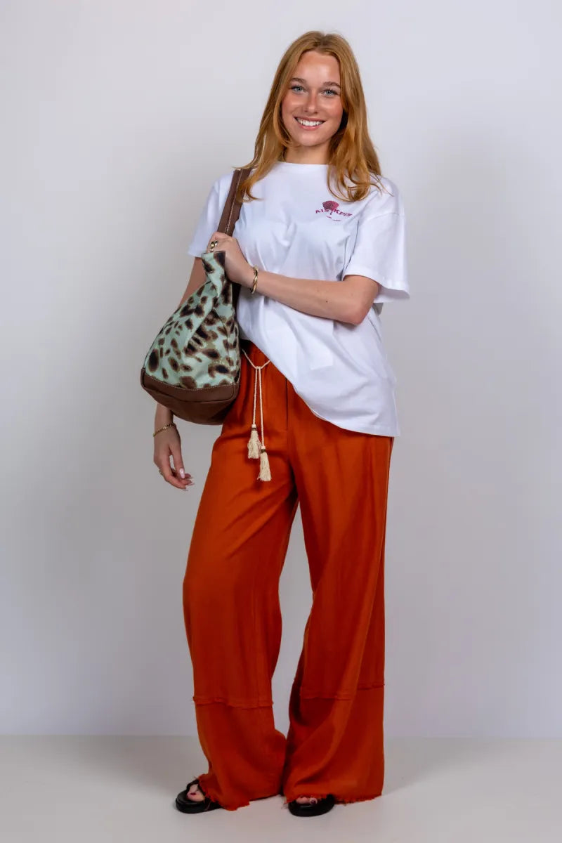 BECKSONDERGAARD BECKSONDERGAARD leola camila canv Tas met print - Mint