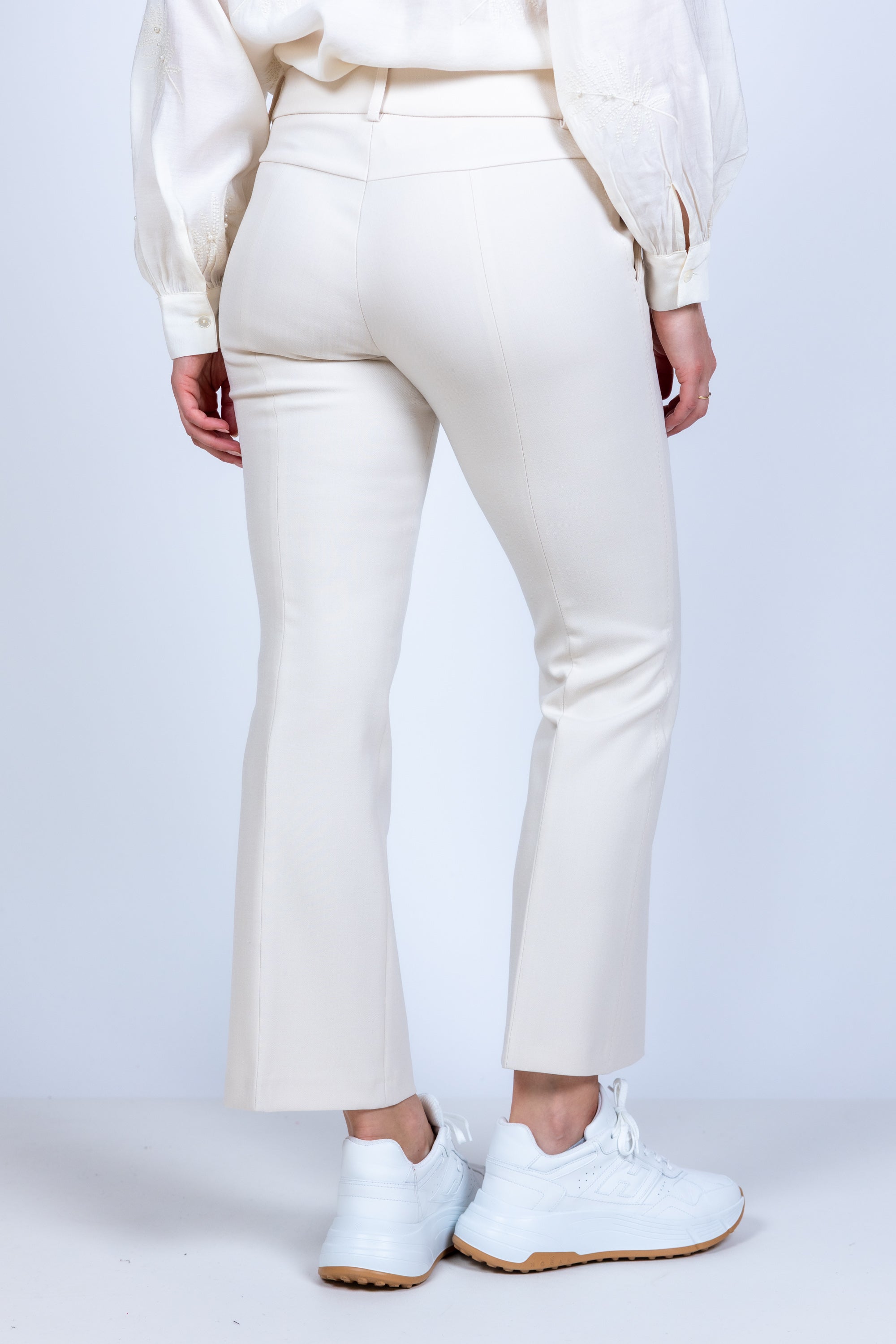 Broek met naad - Ecru