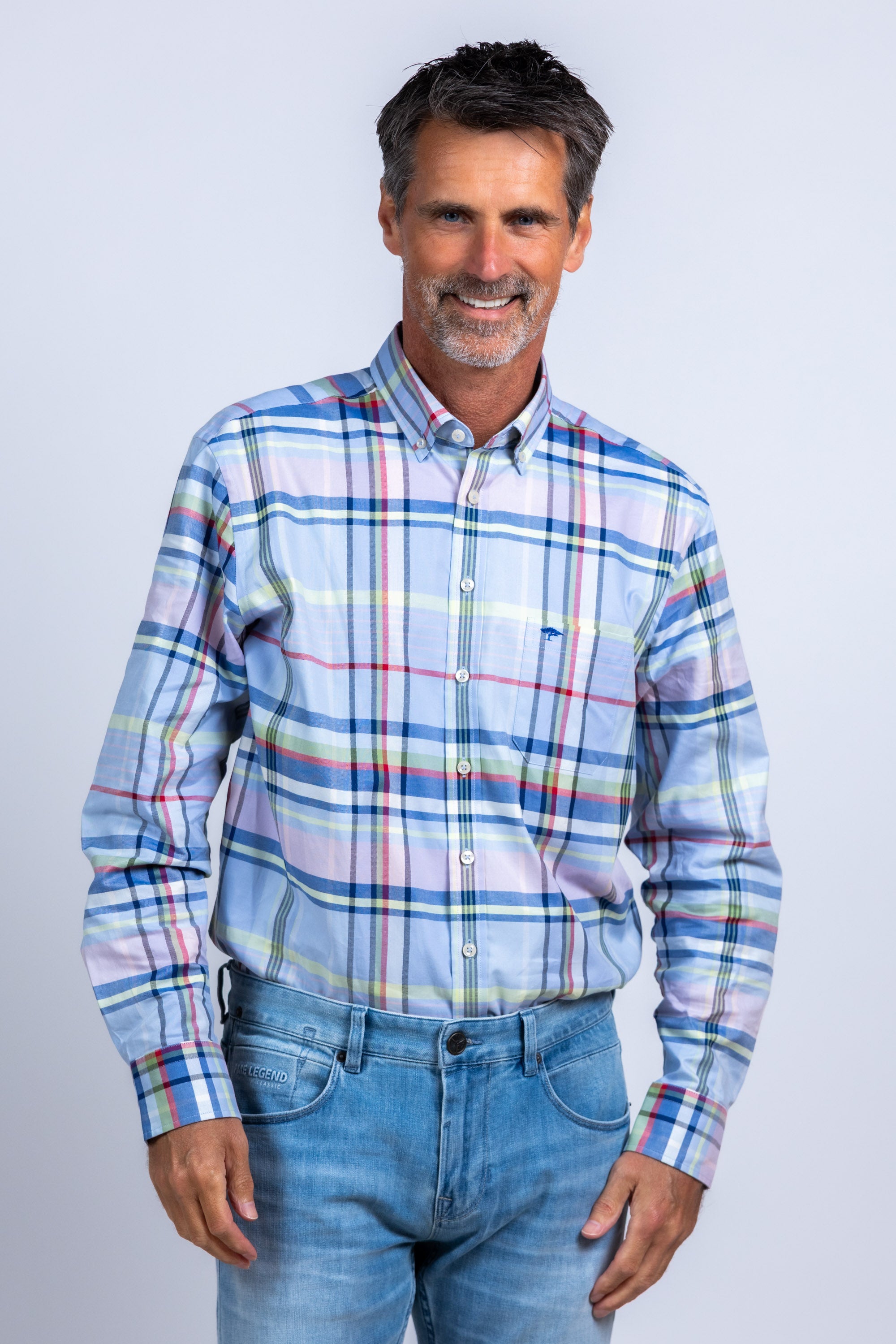 Overhemd met ruitpatroon - Rood