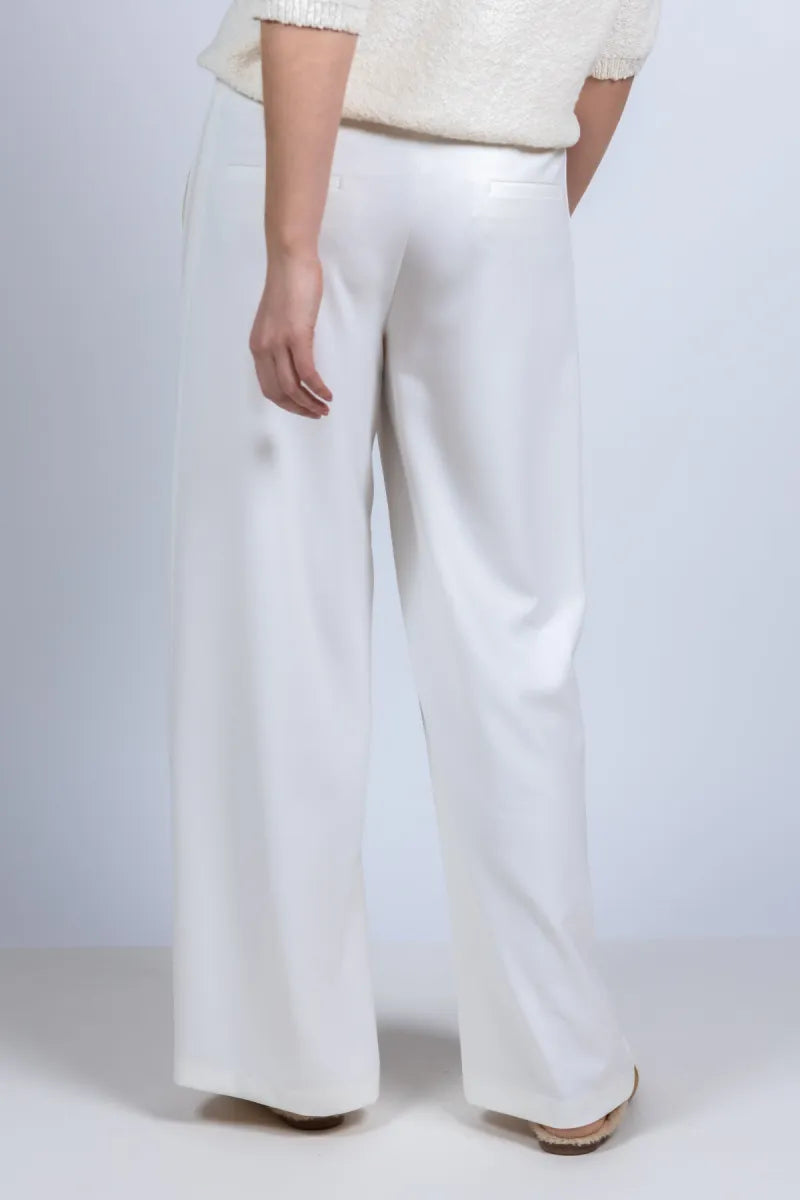 CAMBIO CAMBIO 6052-0478.03 Wijde broek - Ecru