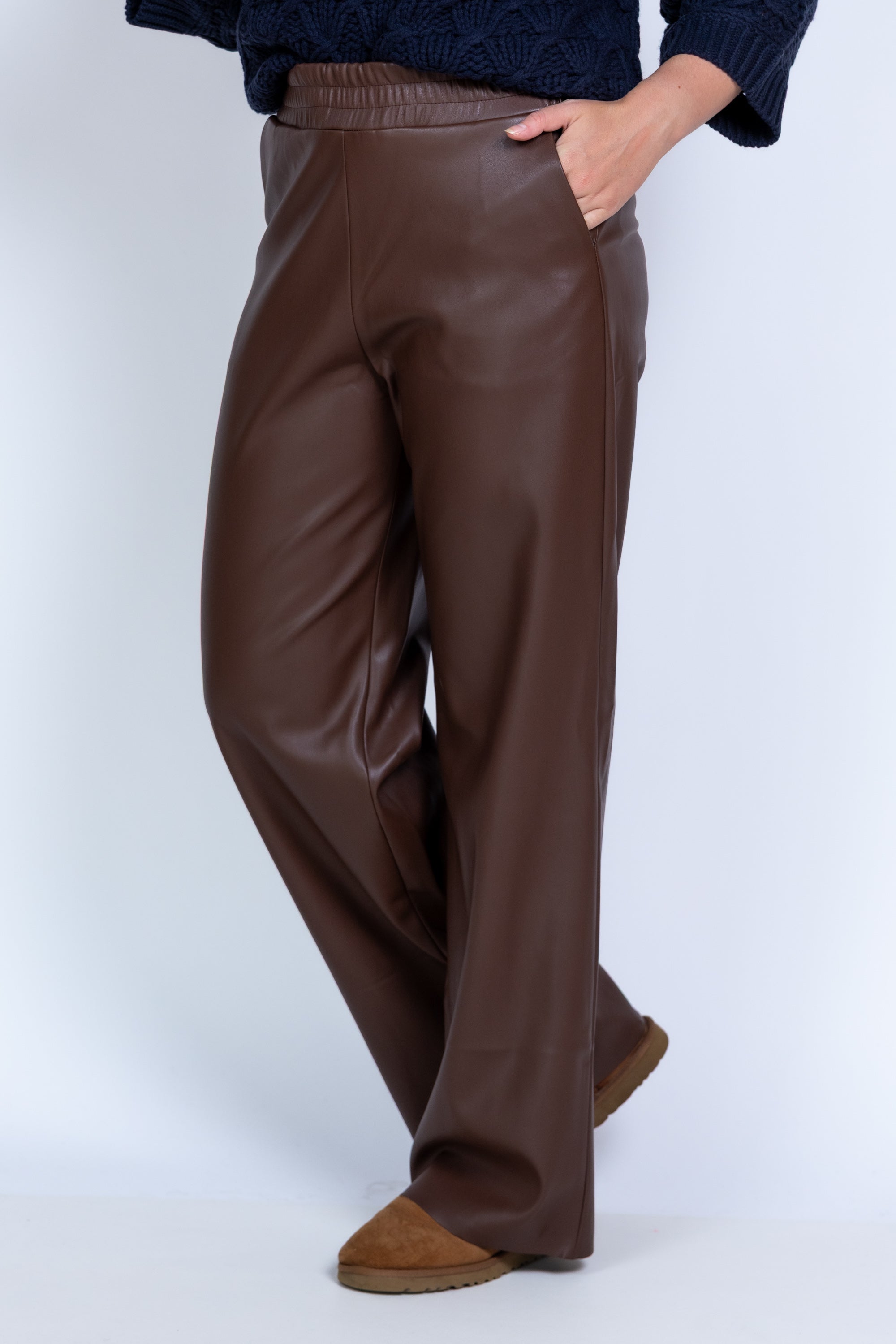 Leren broek - Bruin
