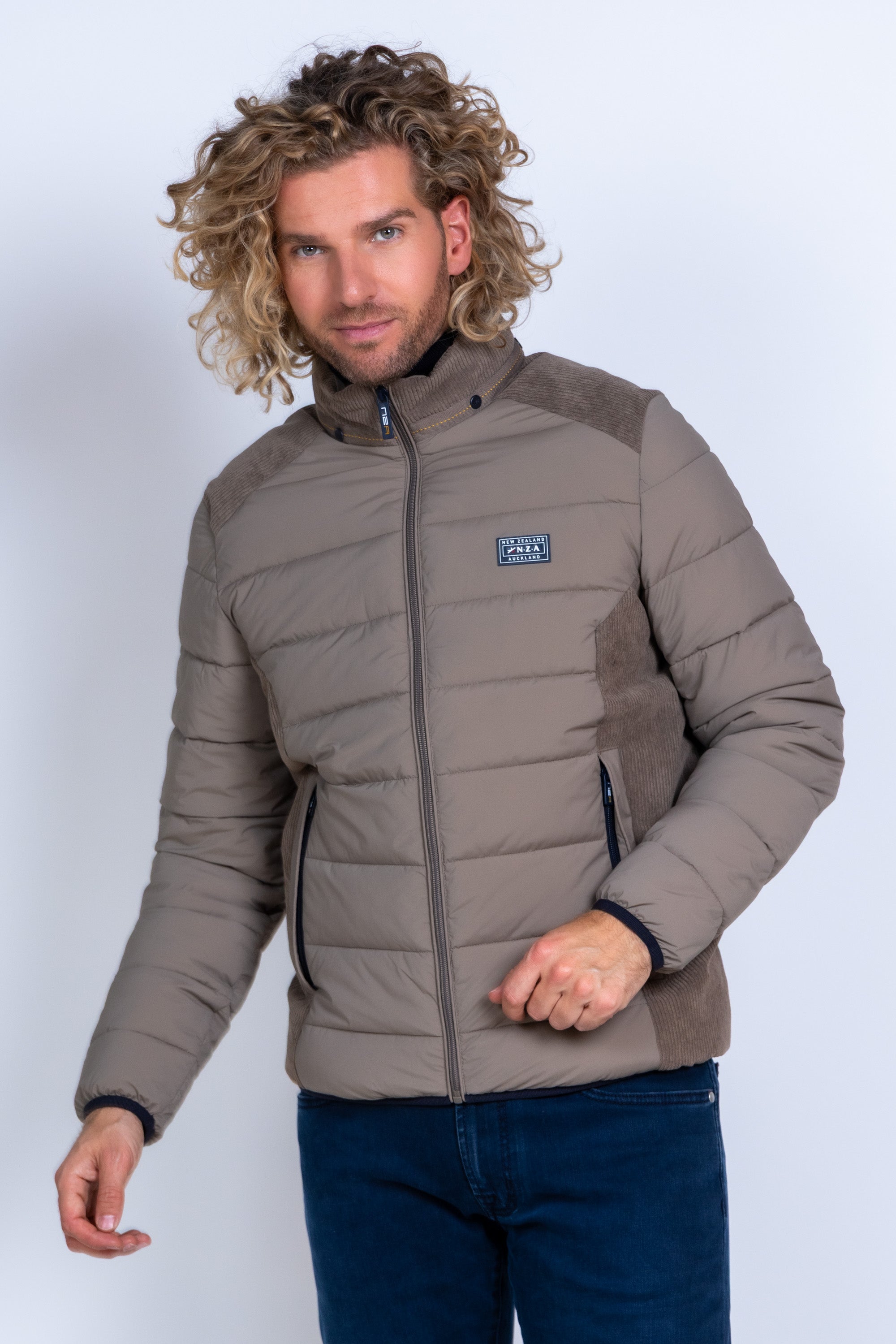 Gewatteerd jack - Safaribeige