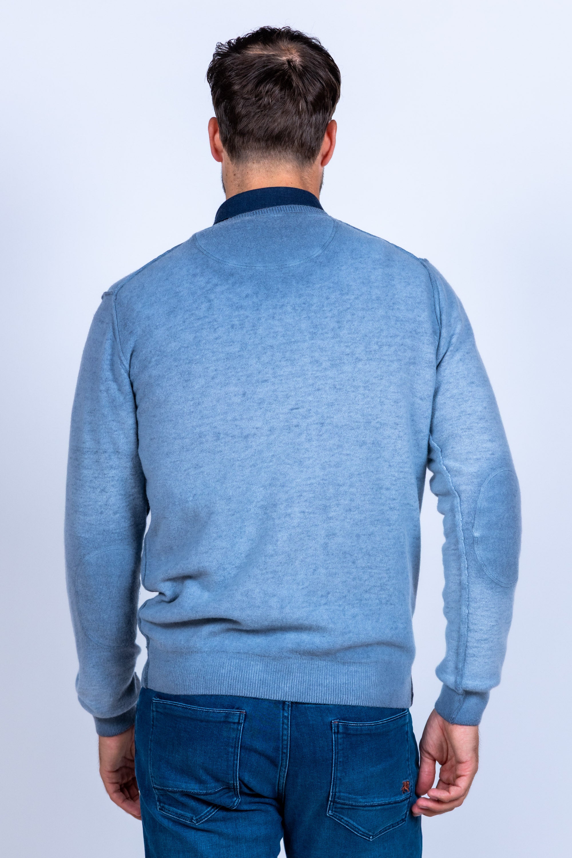 Trui reversible - Blauw/grijs