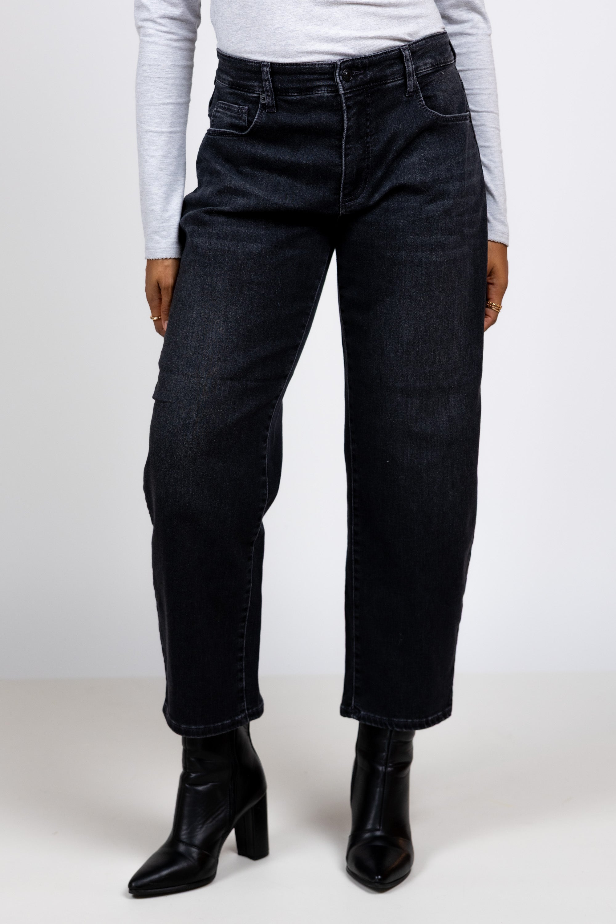 Balloon fit jeans - Black denim