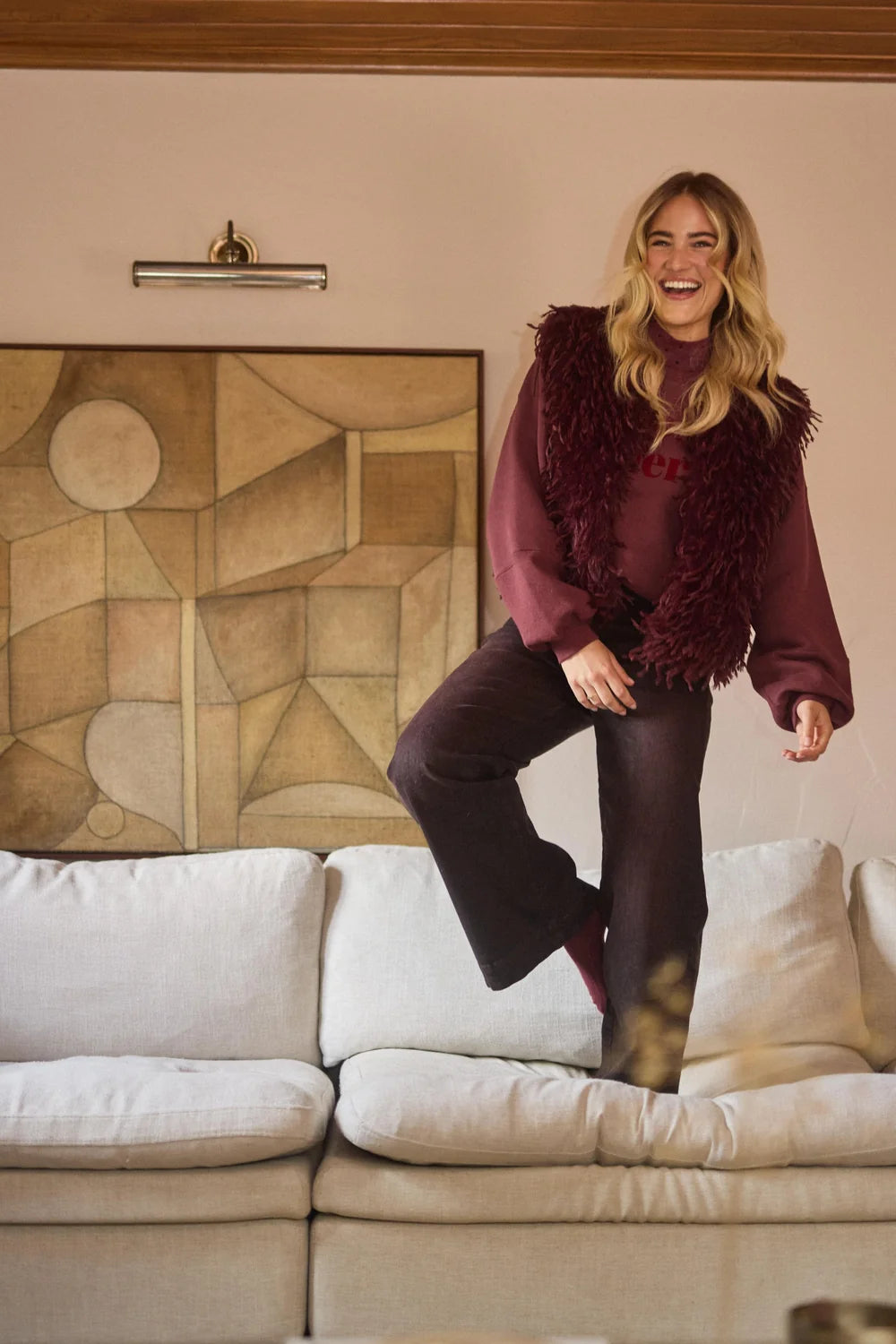 NUKUS NUKUS NKF08026 donkerbordeaux