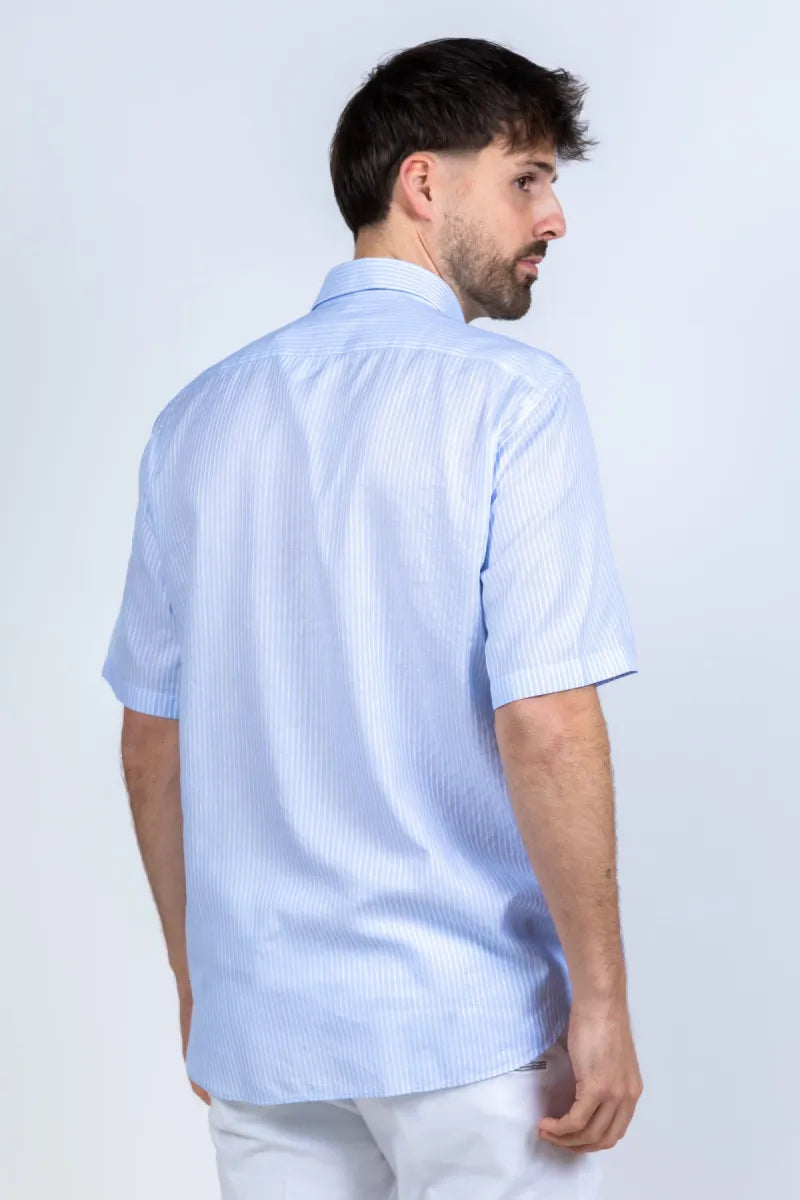 PAUL & SHARK PAUL & SHARK 26413127 Overhemd met strepen - Bleu