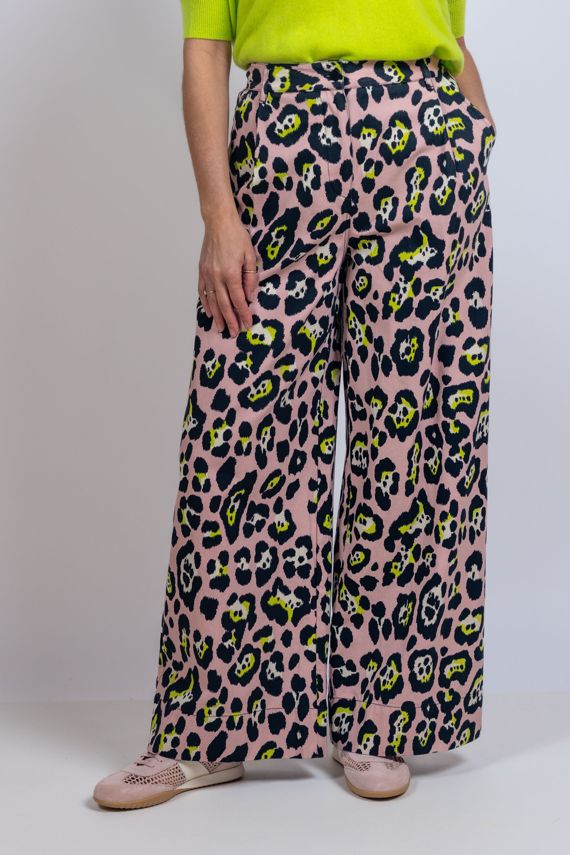 Jeans met print - Oudroze