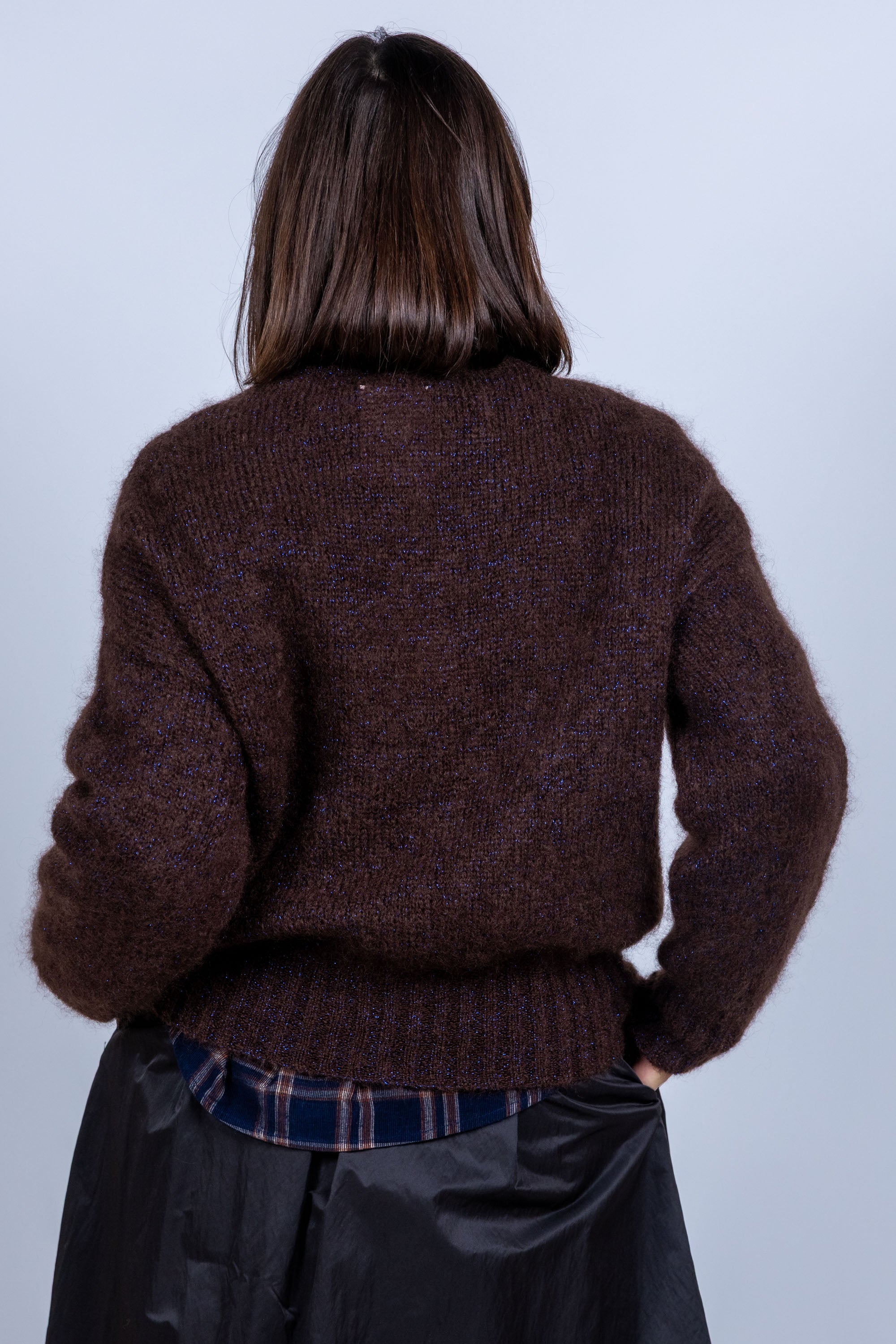 Trui met ronde hals - Bruin