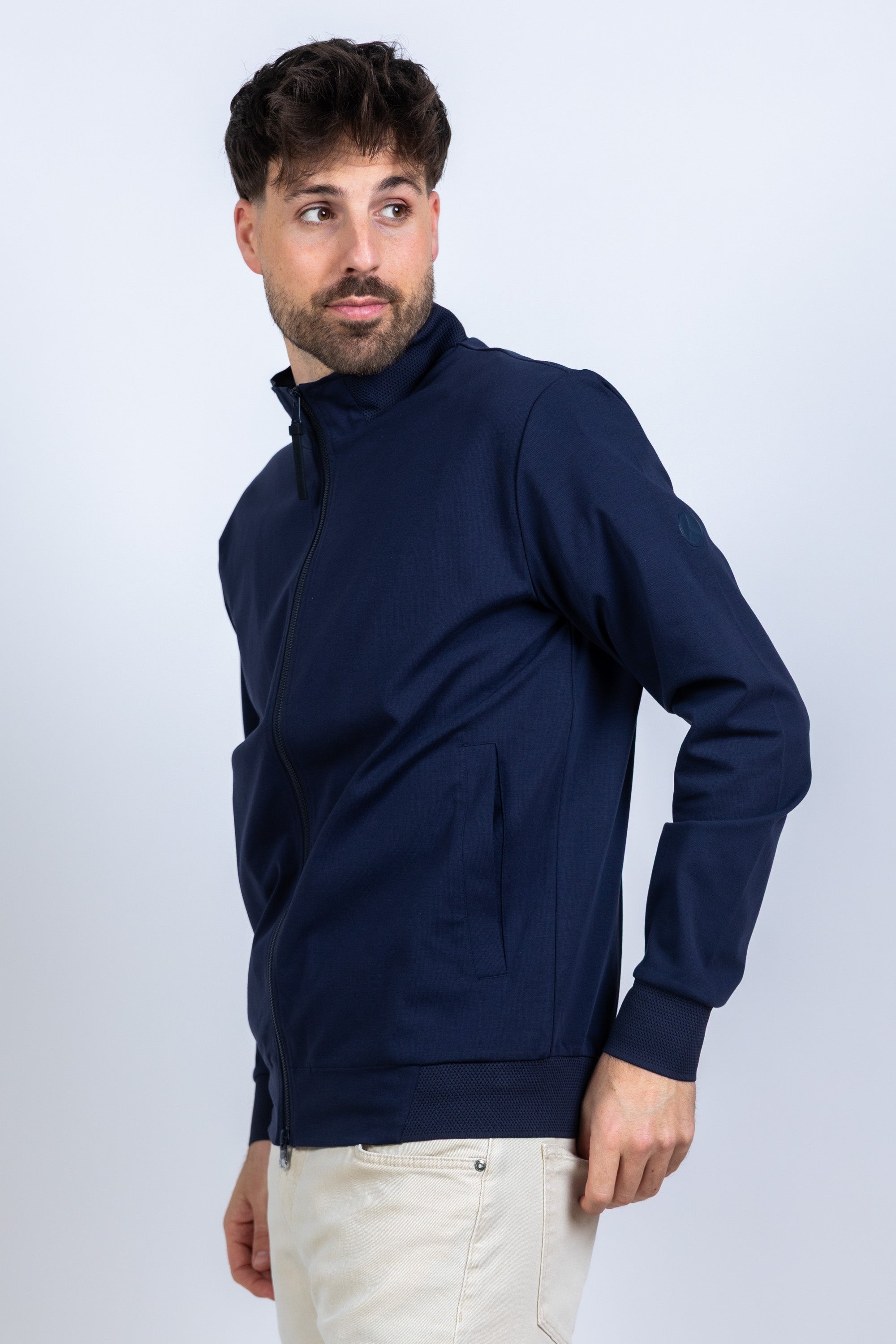 Vest met rits - Marine