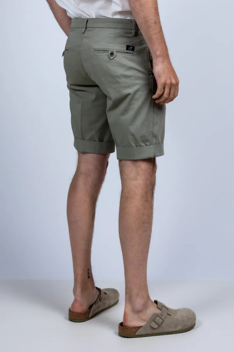 MASONS MASONS 9BE27873-ME303 Korte broek met omslag - Olijfgroen