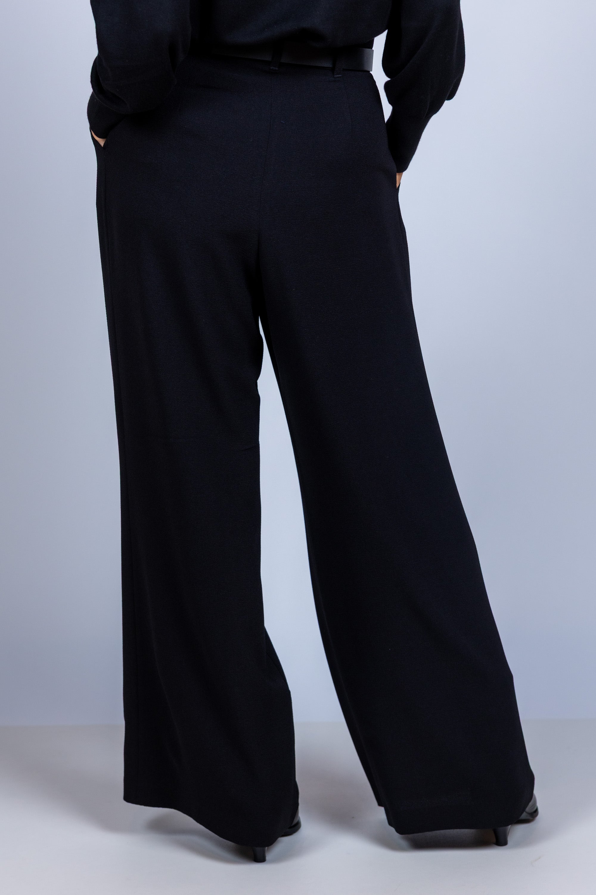 Wijde pantalon - Zwart