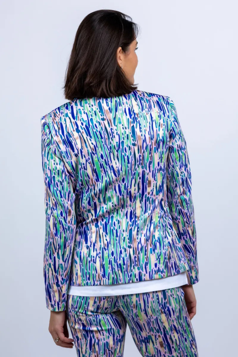MARCCAIN COLLECTIE MARCCAIN COLLECTIE AC.34.11 J09 MARCCAIN COLLECTIE AC.34.11 J09 Blazer met print - Roze
