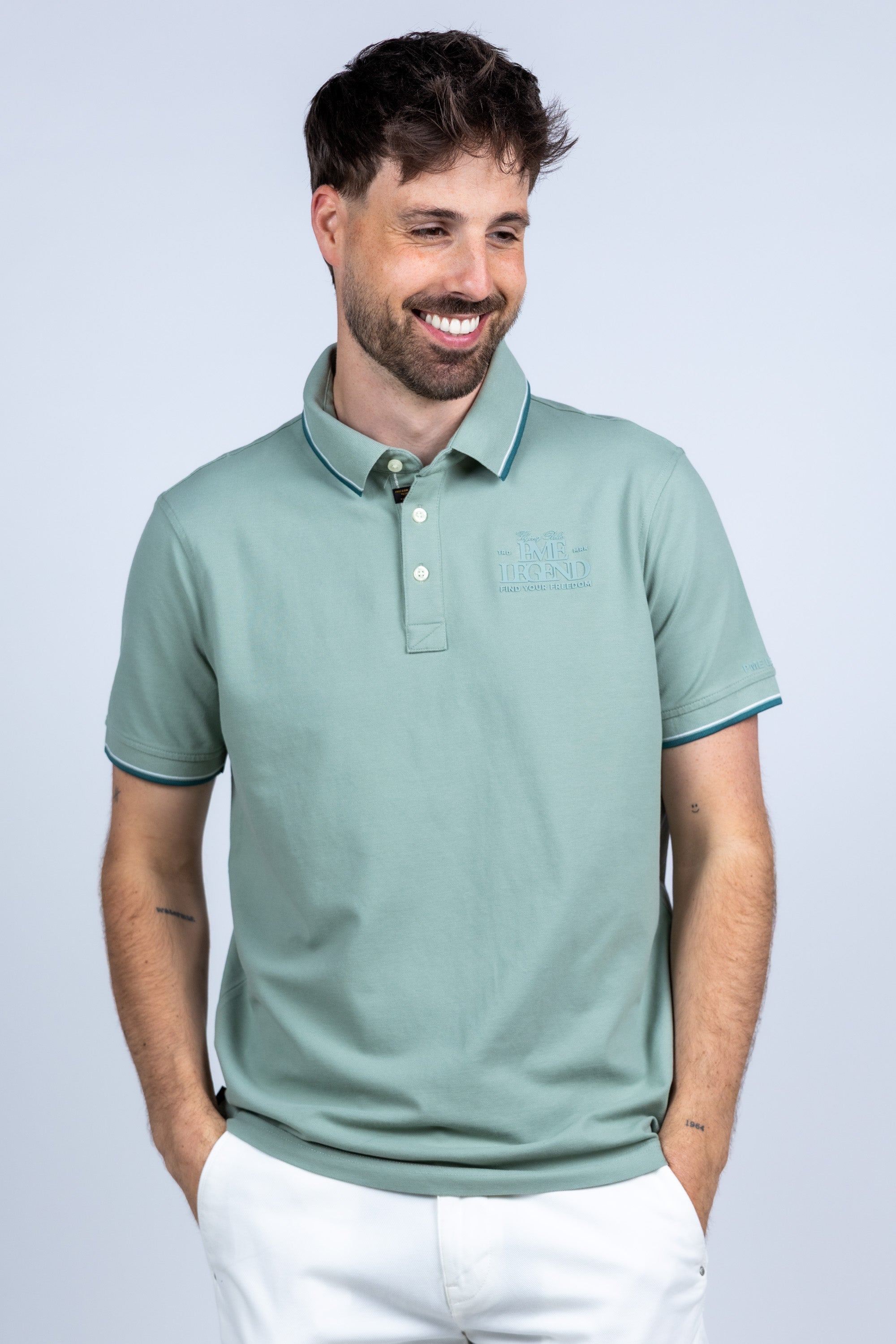 Polo met kraag - Khaki