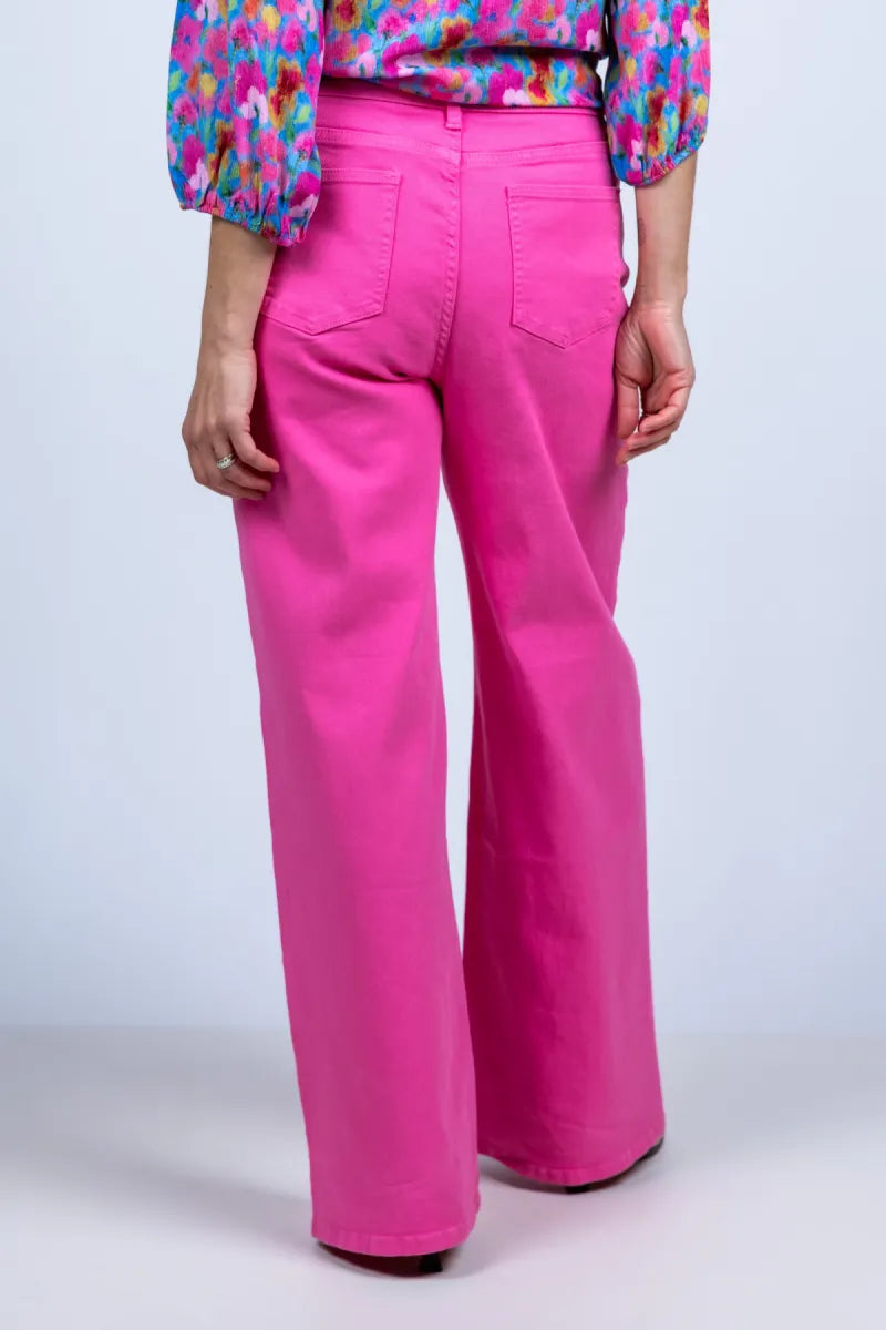 GEISHA GEISHA 61152-44 GEISHA 61152-44 Wijde broek - Pink/cyclaam