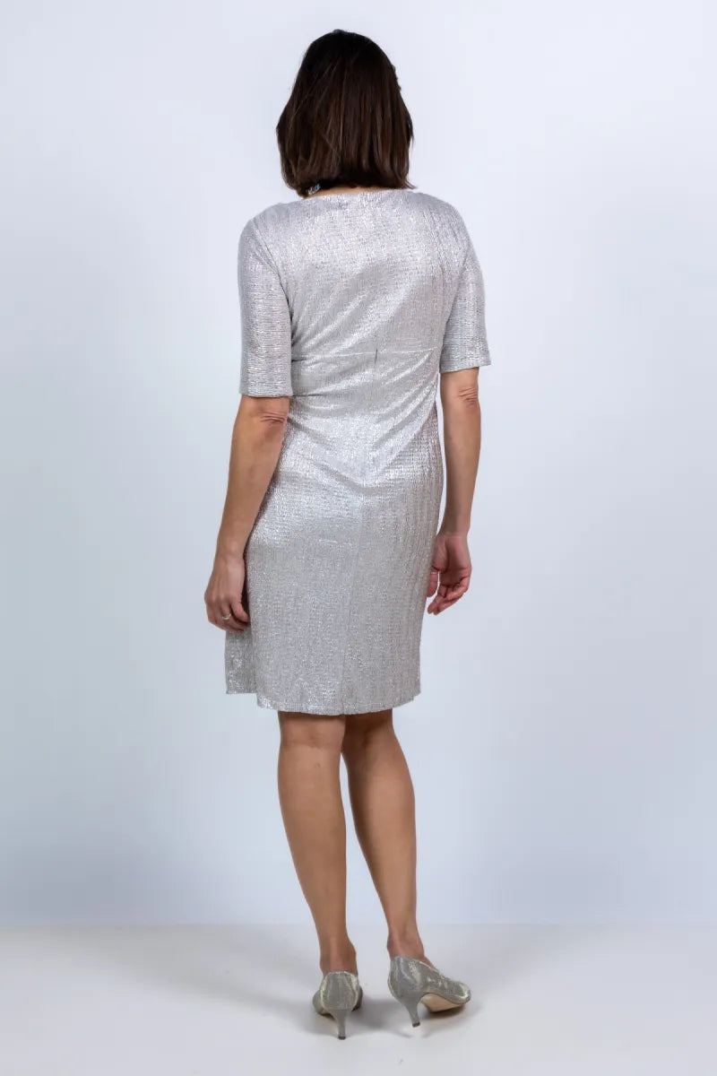 VERA MONT VERA MONT 03874082 Jurk met watervalhals - Zilver