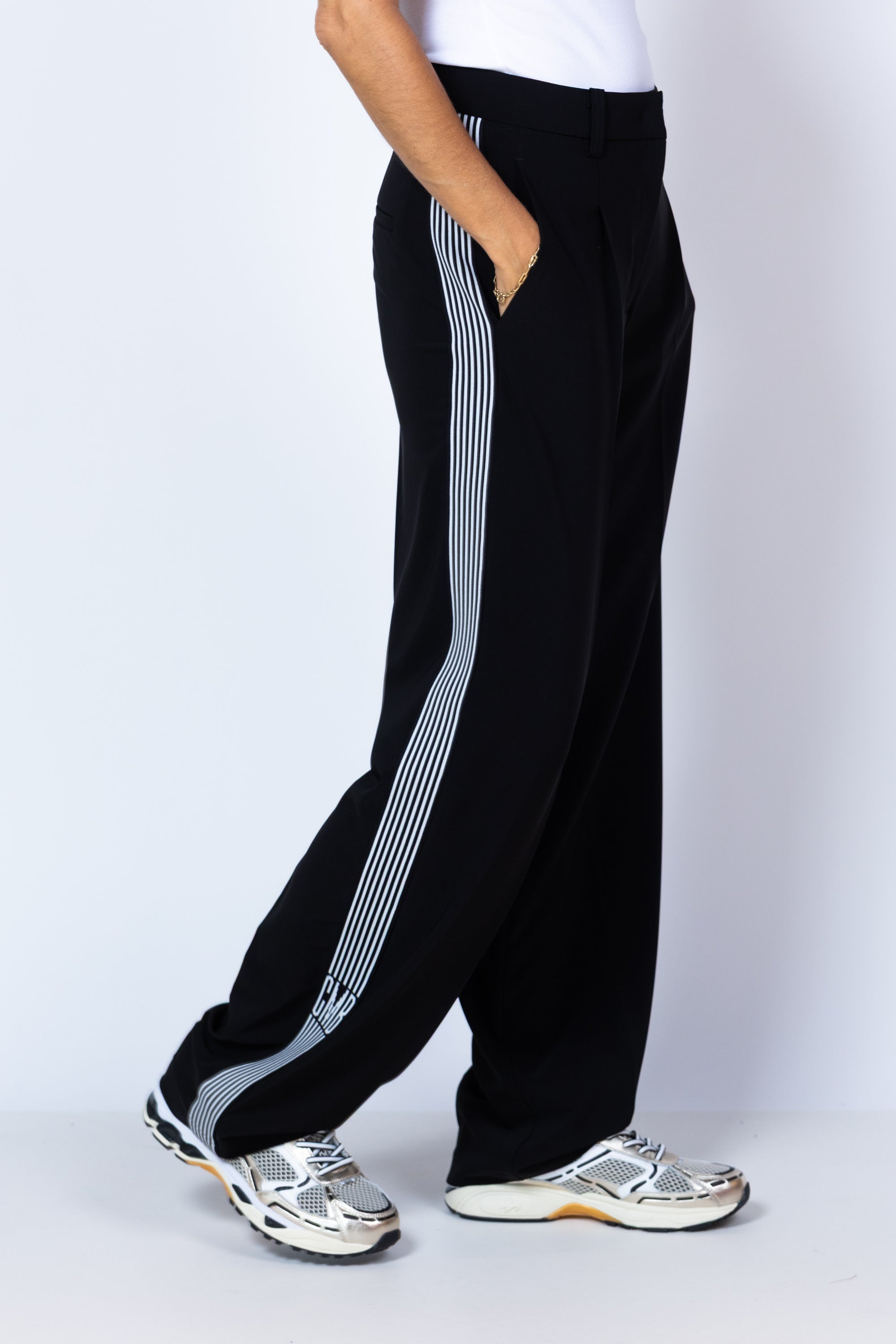 Broek met rechte pijpen - Zwart