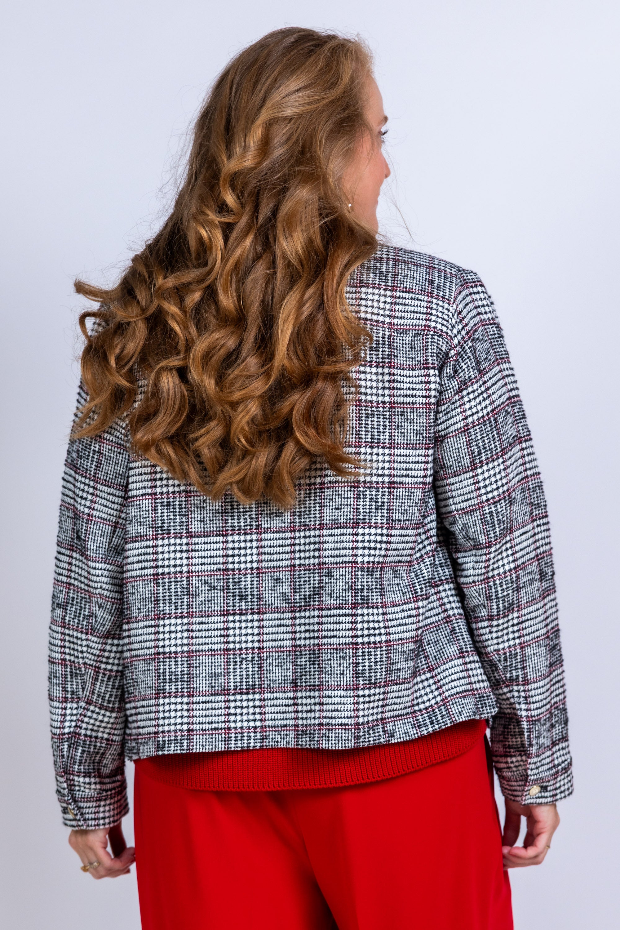 Jasje met ruitpatroon - Rood