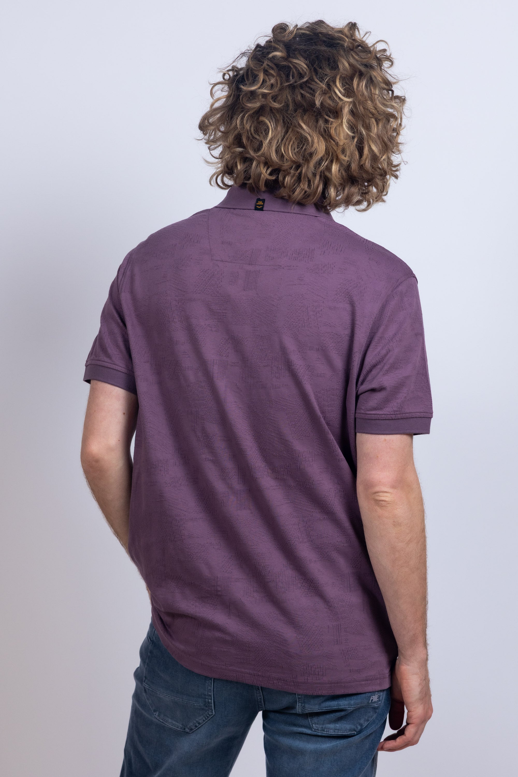 Polo met korte mouwen - Aubergine/plum