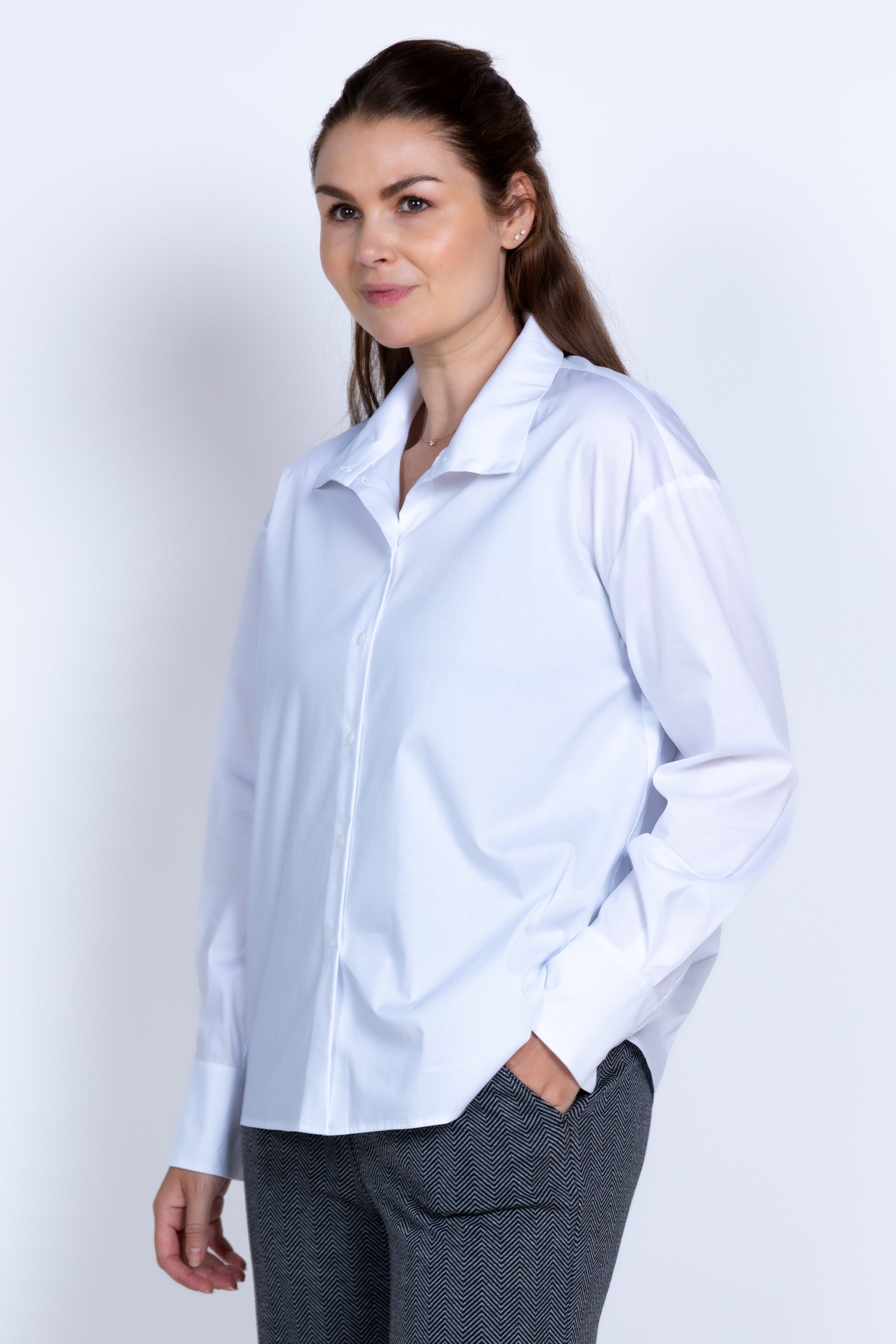 Blouse met knopen - Wit