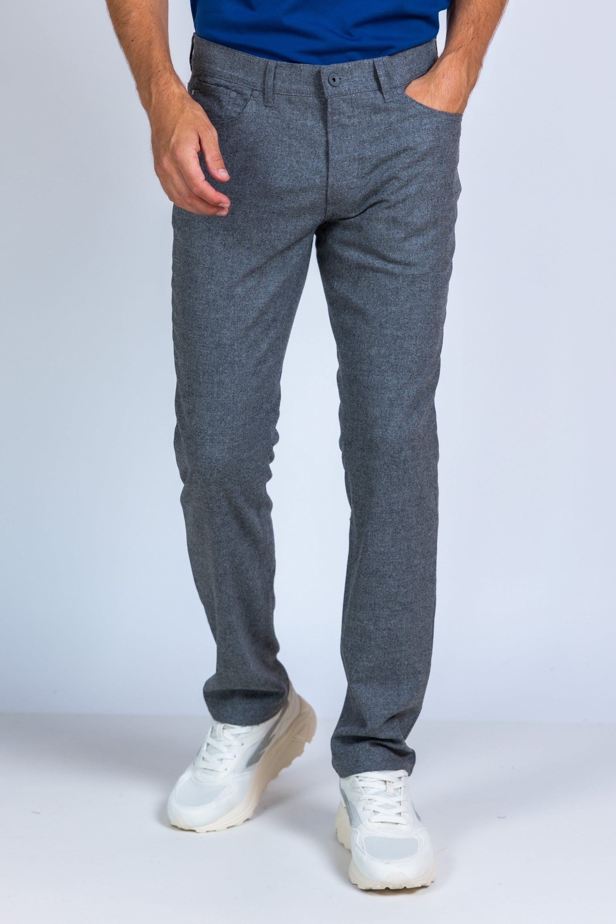 Broek met zakken - Lichtgrijs