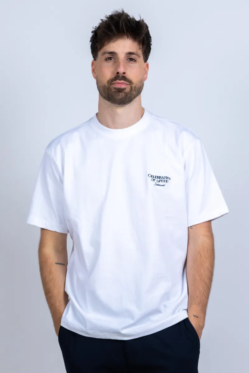 DSTREZZED DSTREZZED 203512 T-shirt met print - Wit