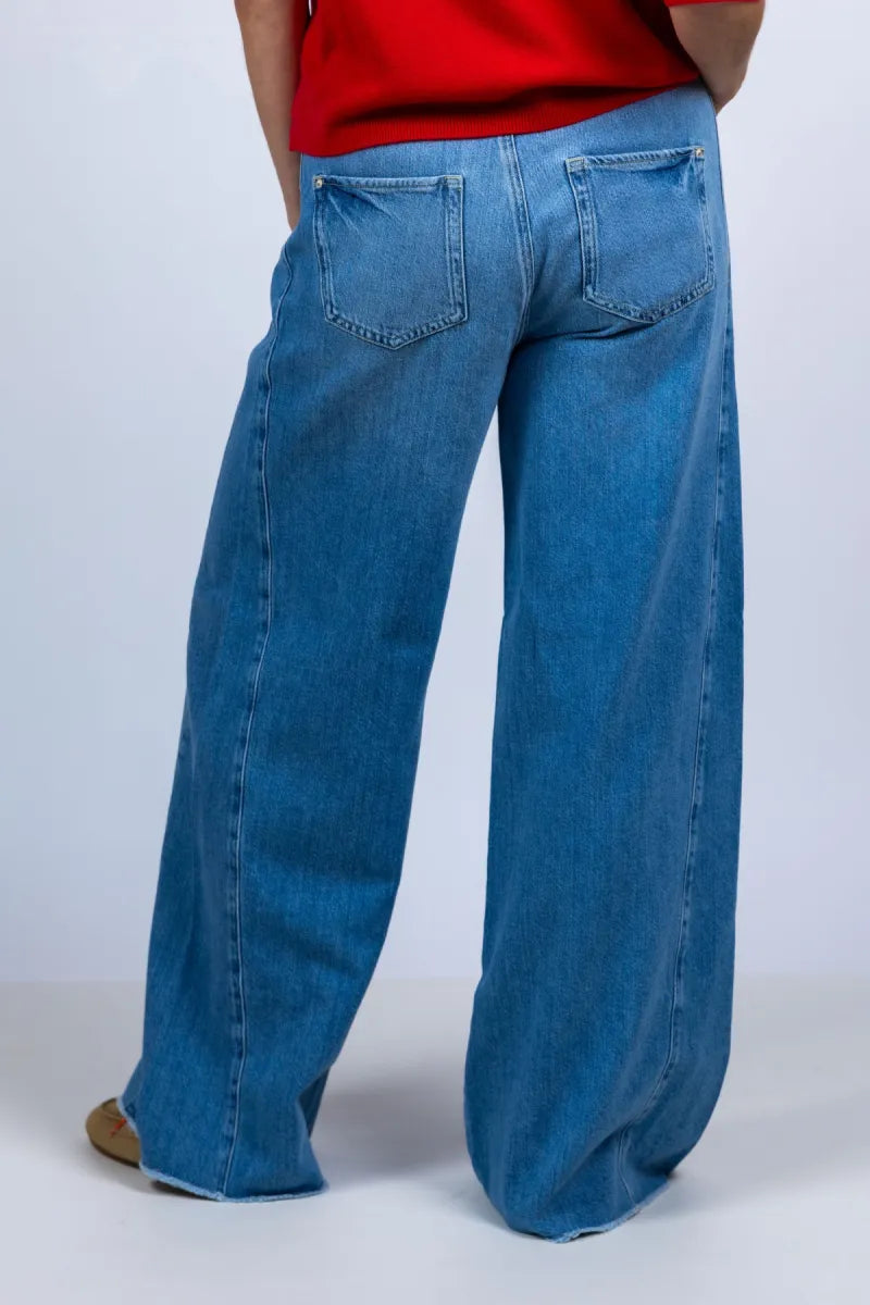 RAFFAELLO ROSSI RAFFAELLO ROSSI 9382 SENNA P Wijde jeans - Licht jeans