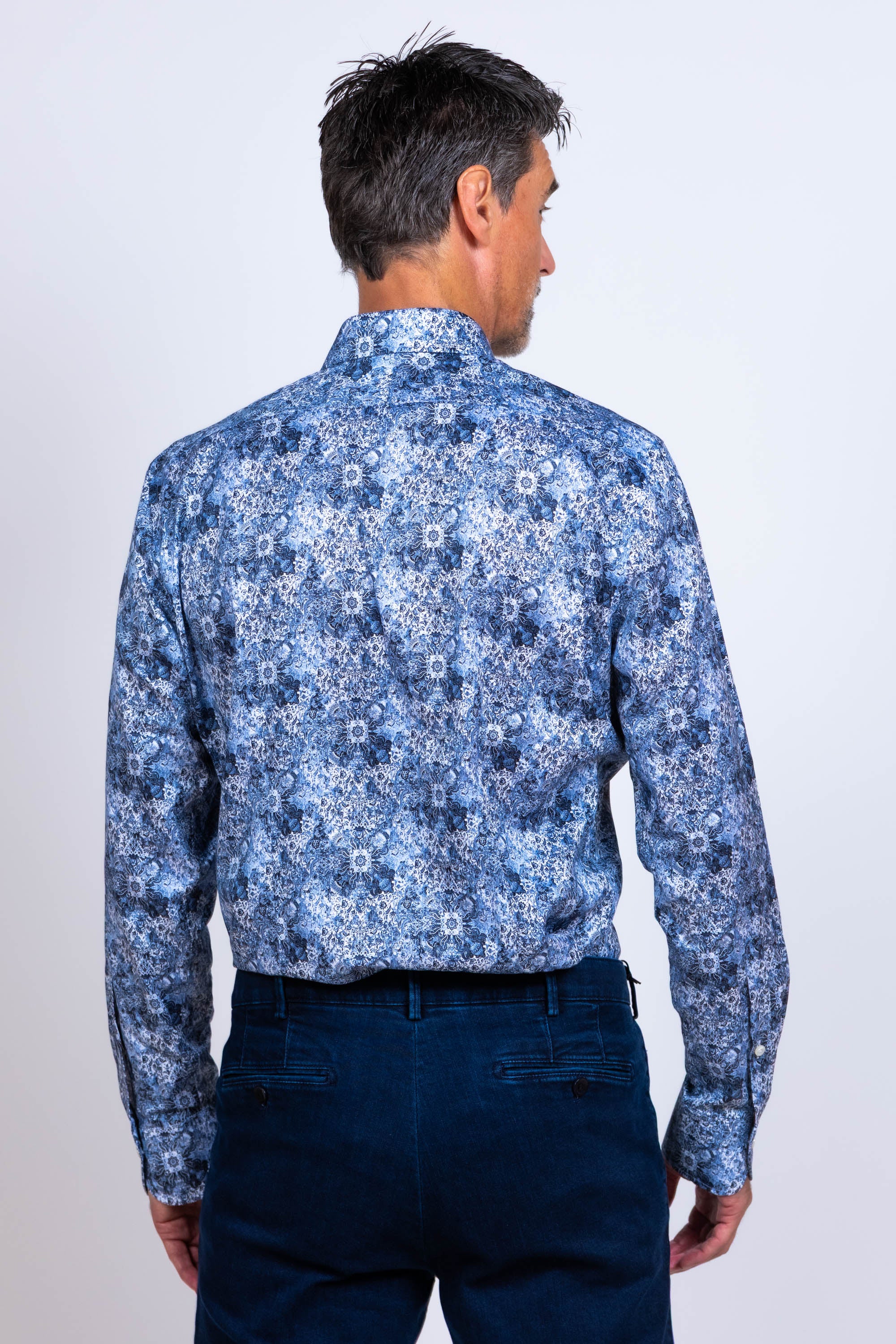 Overhemd met print - French blue