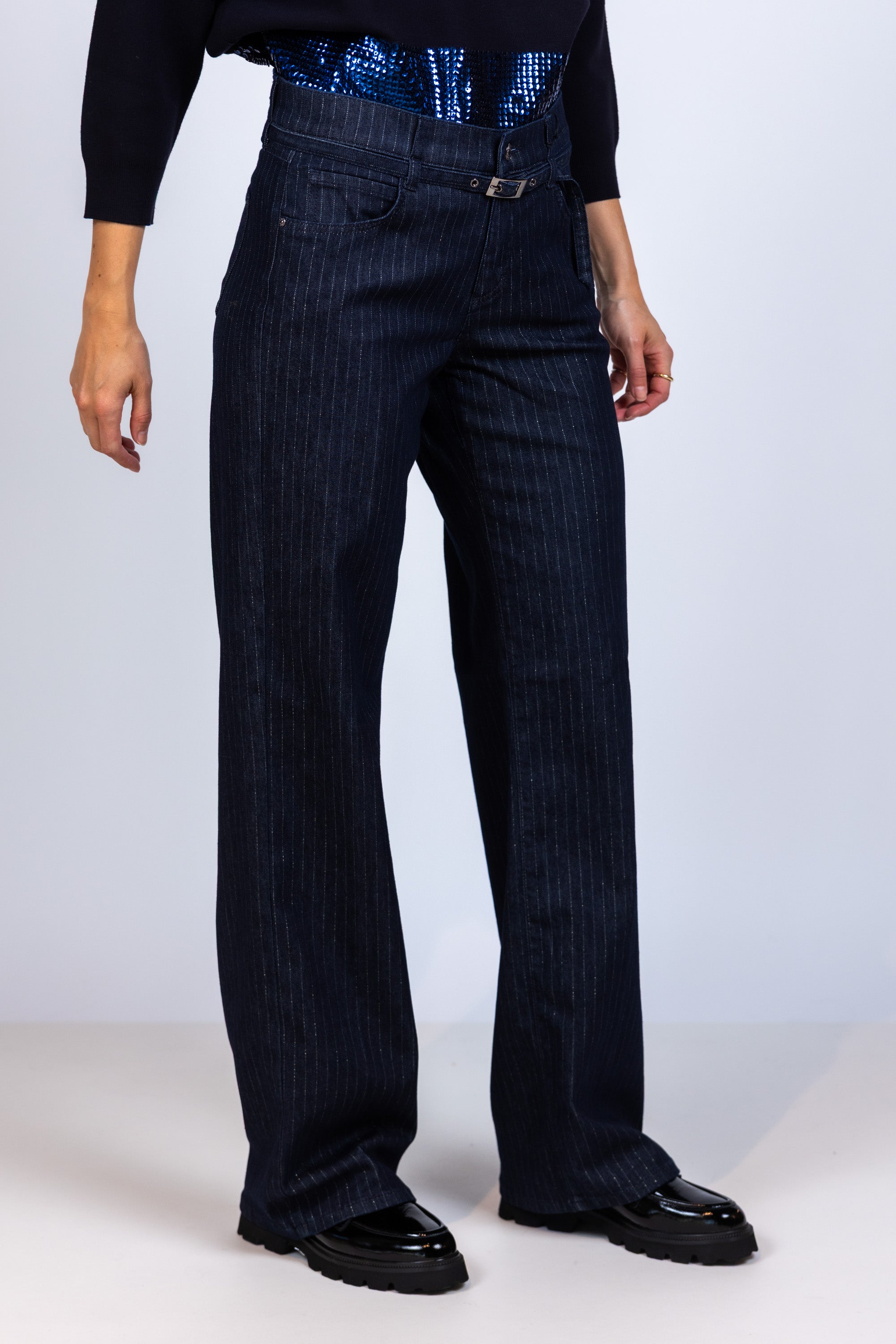 Broek met krijtstreep - Jeans