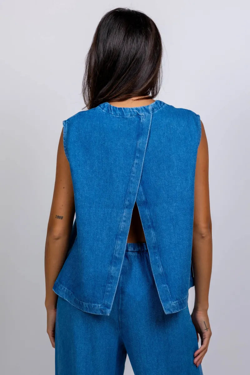 STUDIO CLIQUE STUDIO CLIQUE CELESTE Top zonder mouwen - Jeans