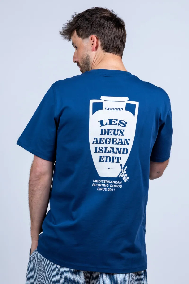 LES DEUX H LES DEUX H 1001975 LES DEUX H 1001975 T-shirt met print - Marine