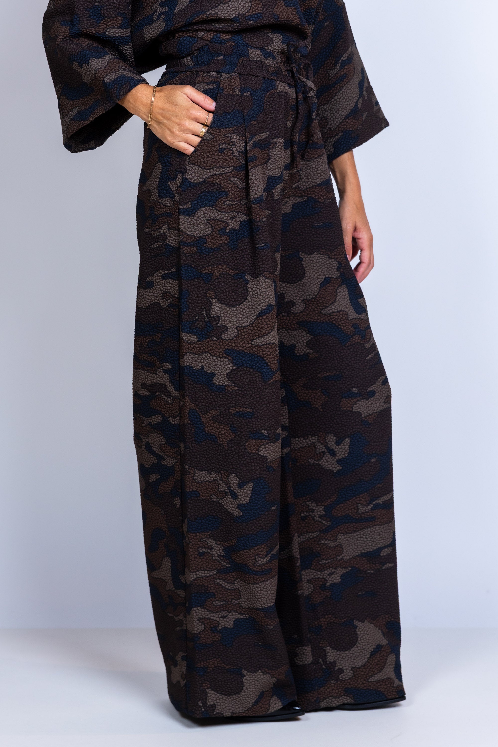 Wijde broek - Bruin