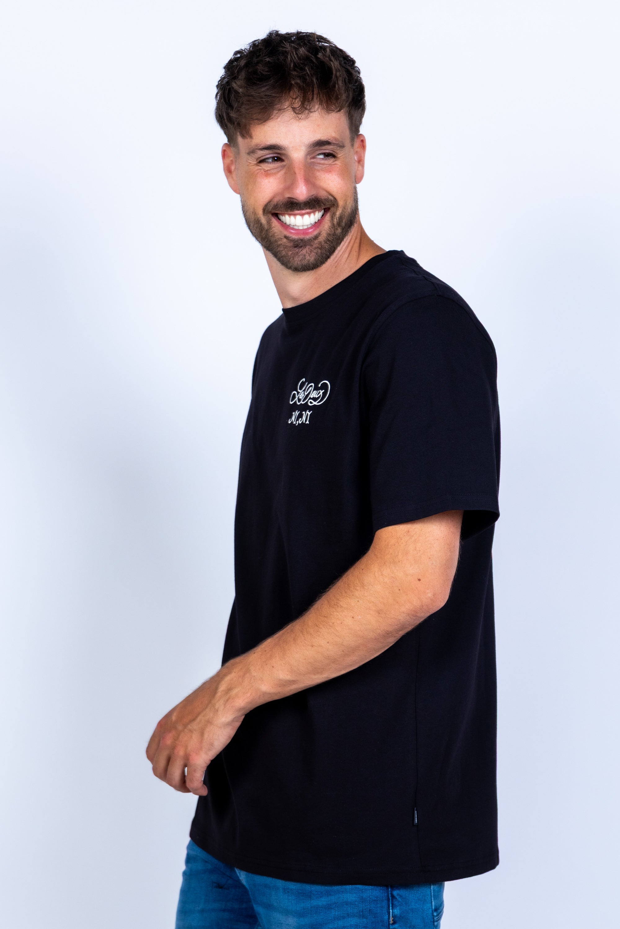 T-shirt met print - Zwart