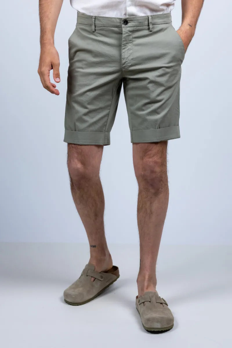 MASONS MASONS 9BE27873-ME303 Korte broek met omslag - Olijfgroen
