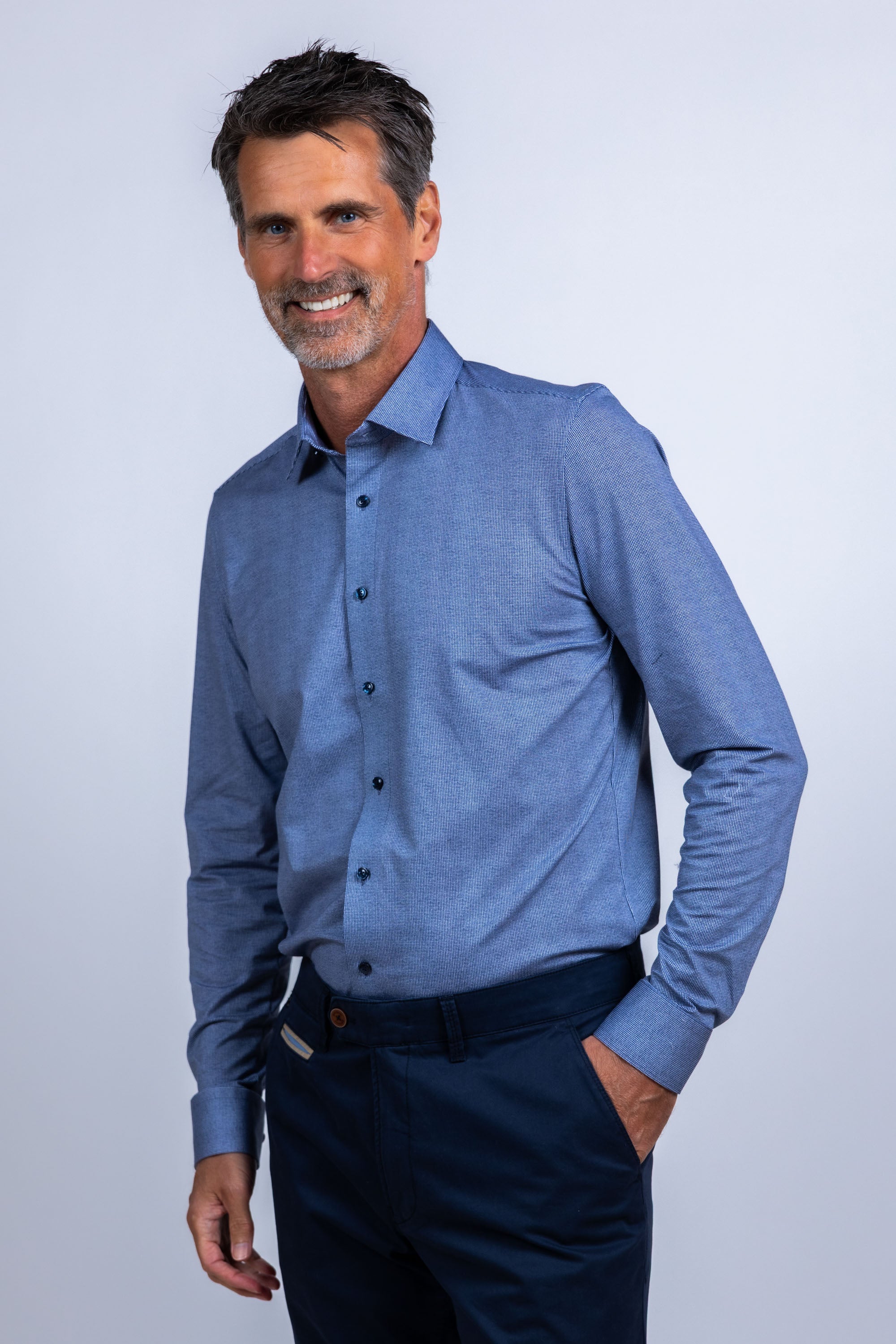 Overhemd met knopen - Inkt