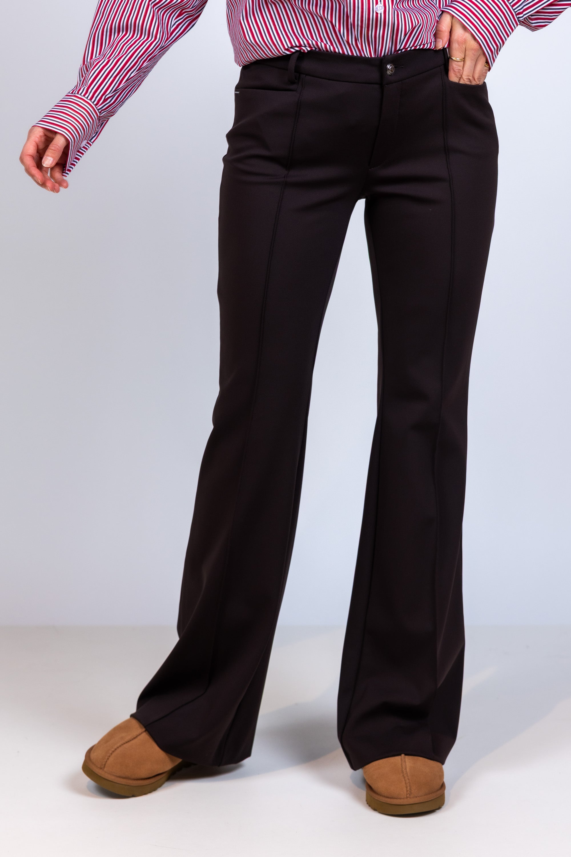 Flared pantalon - Bruin