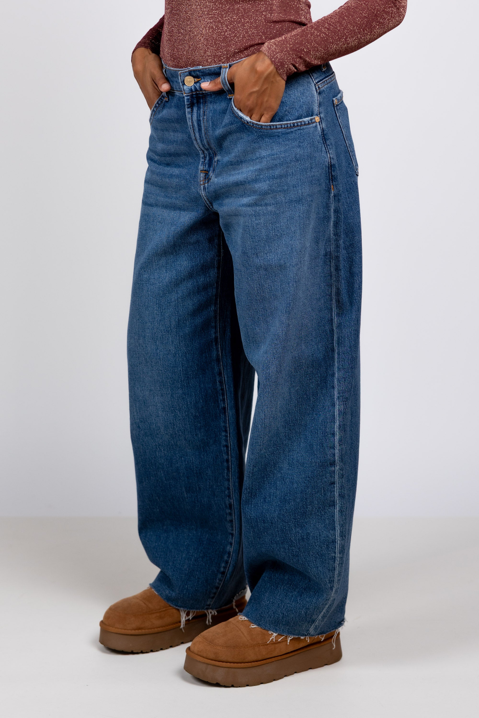 Jeans met gerafelde zoom - Jeans